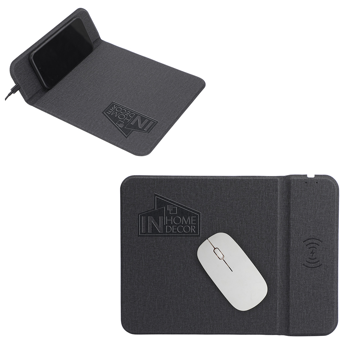 Azure 15W Wireless Charger Mouse Pad with Kickstand 5