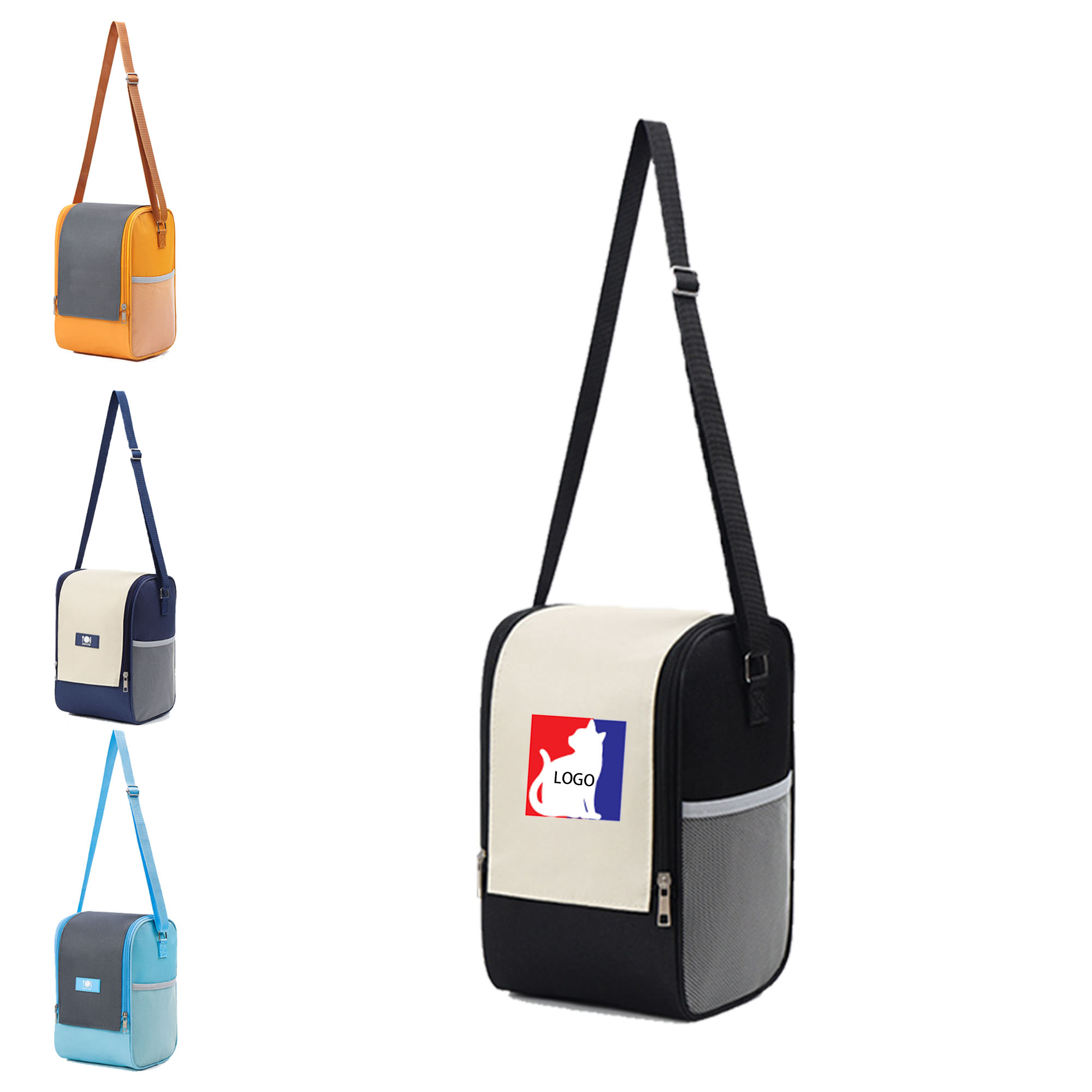 Square Wide-Opening Insulated Lunch Bag 2