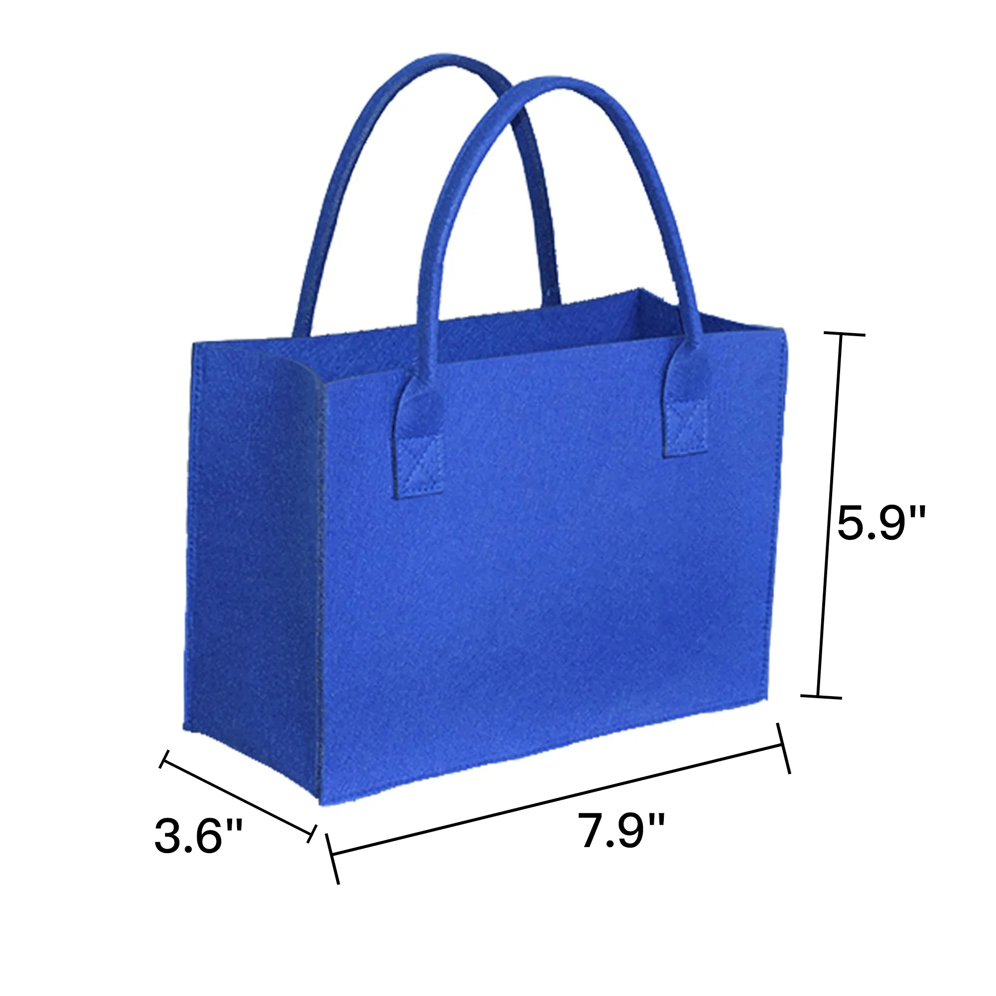 7.9" x 5.9" Felt Tote Bag 2