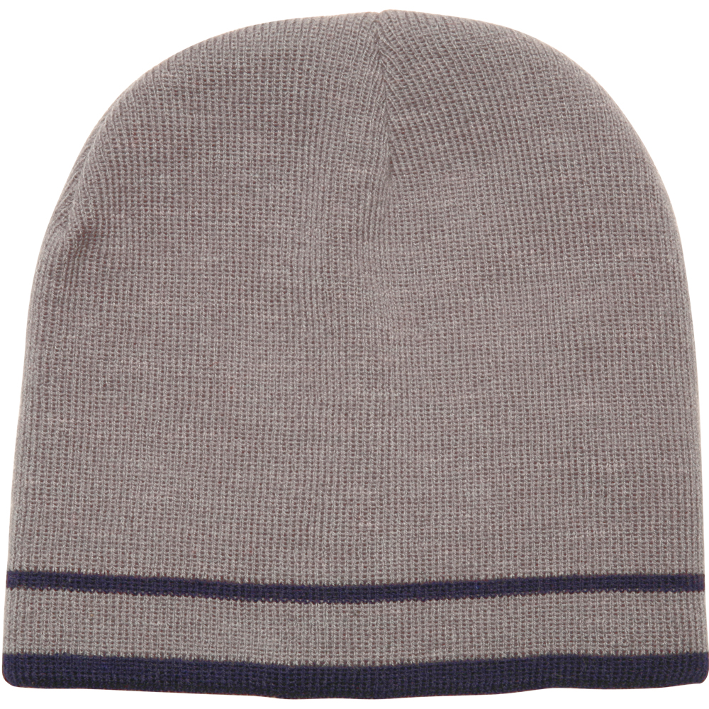 Acrylic Knit Beanies with Double Stripe 10
