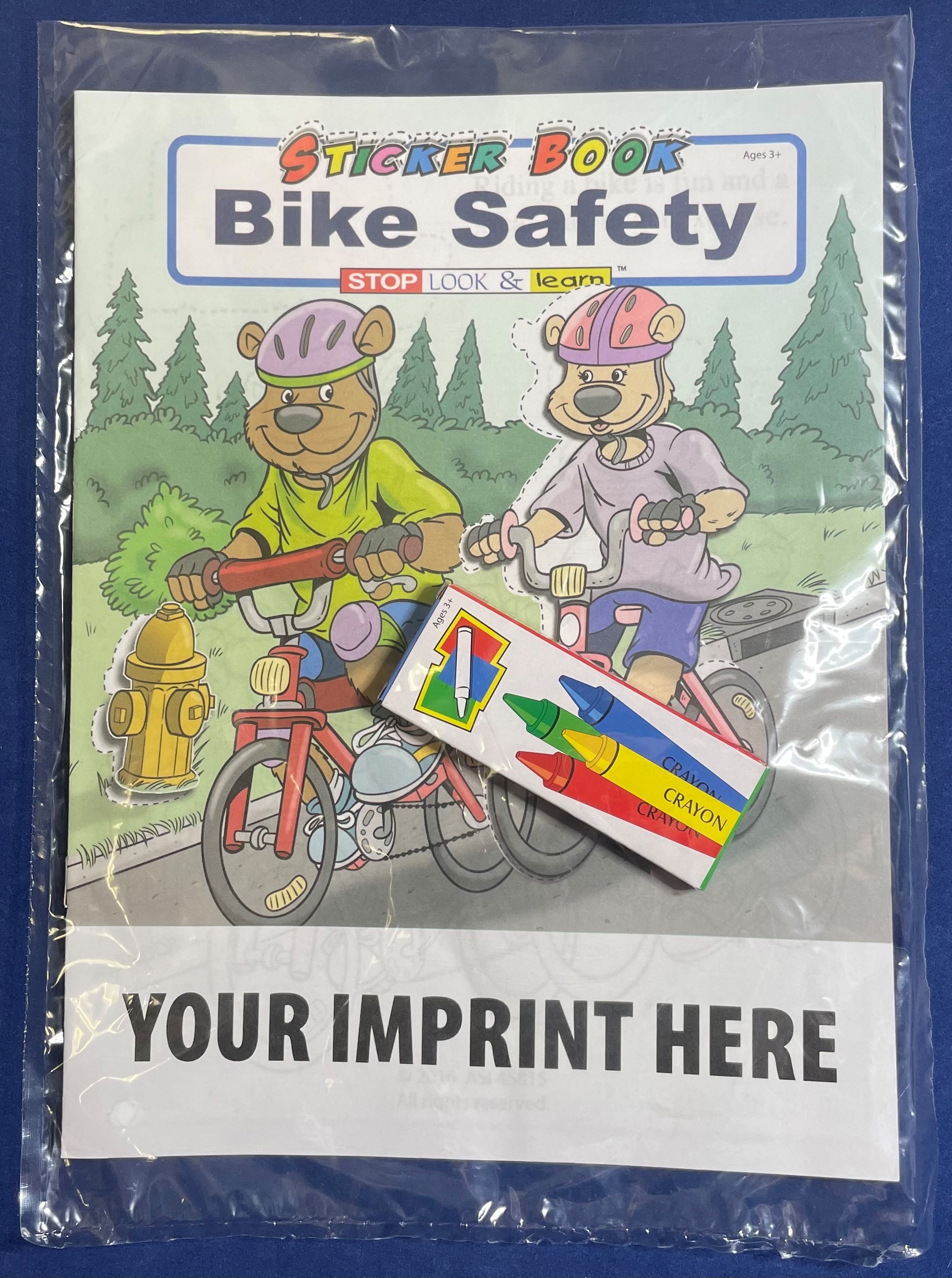 STICKER BOOK SET - Bike Safety Sticker Book Fun Pack 2