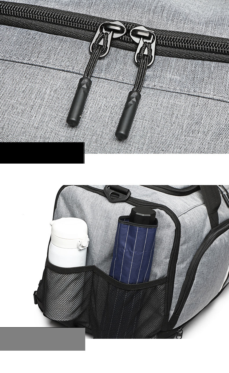 Sports Gym Bag / Wet Pocket And Shoes Compartment 4