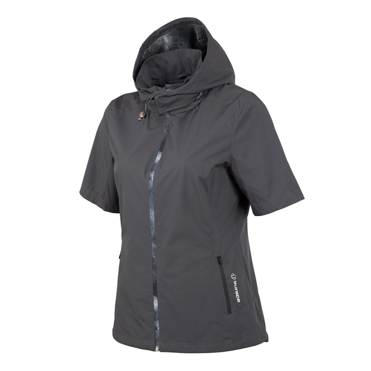 Sunice Ladies Amber Short Sleeve Hooded Windshirt 6