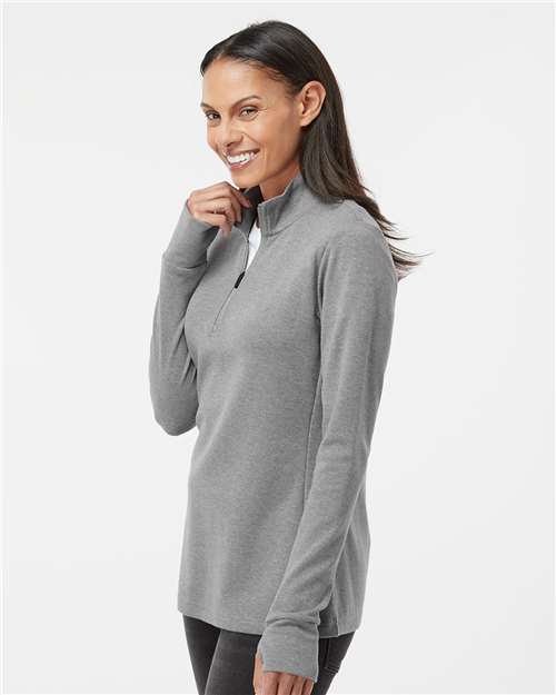 Women's 3-Stripes Quarter-Zip Sweater Pullover - A555 19