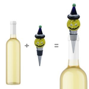 Spooky Halloween Green Pumpkin Wine Stopper Cork 6