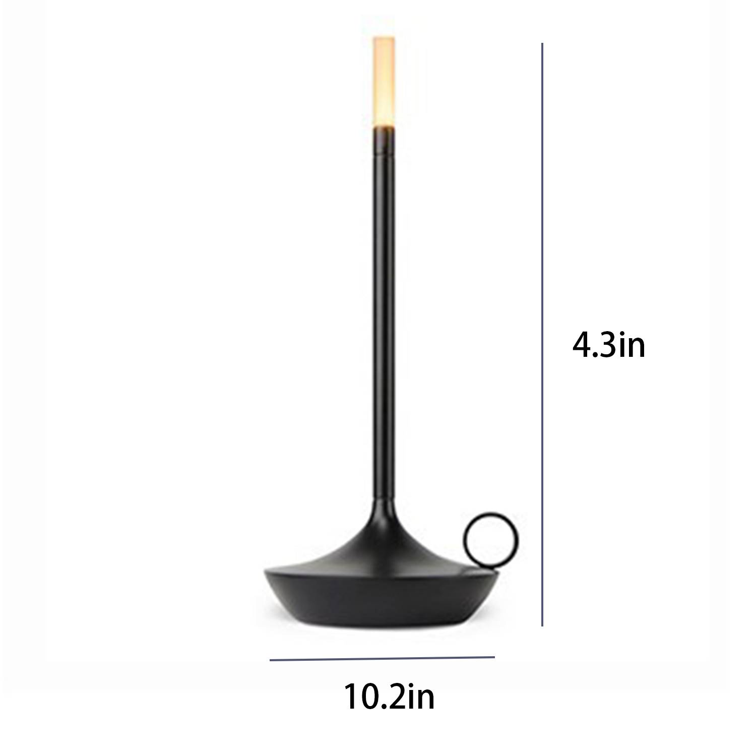 Metal Table Lamp Luxury Minimalist Ambiance Rechargeable 2