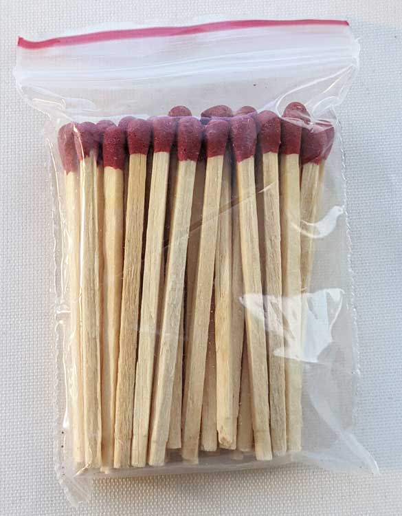 47mm (approx. 2 in.) Bulk Wooden Match Sticks - (approx)50 ct. bags 15