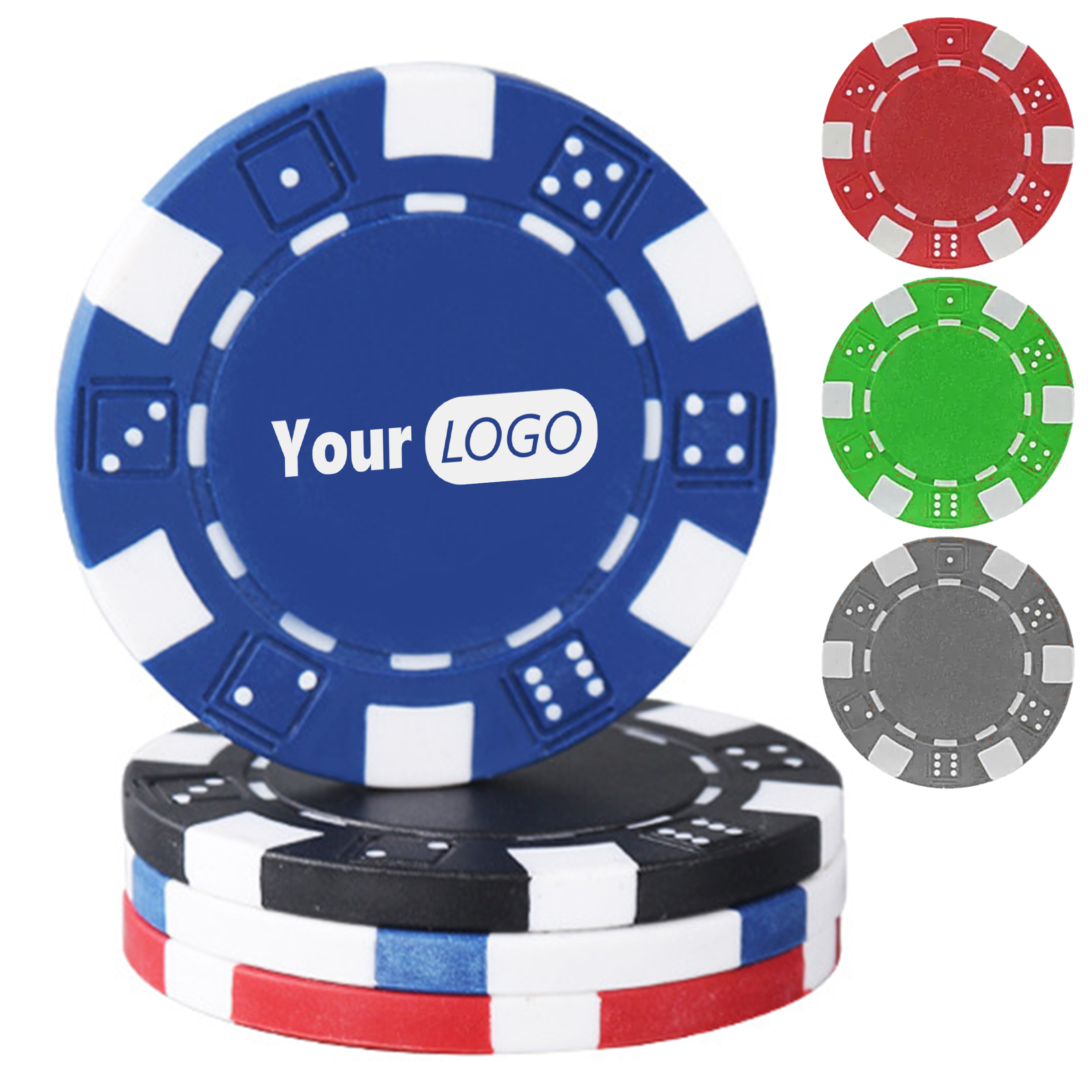 Plastic Professional Custom Poker Chips 3
