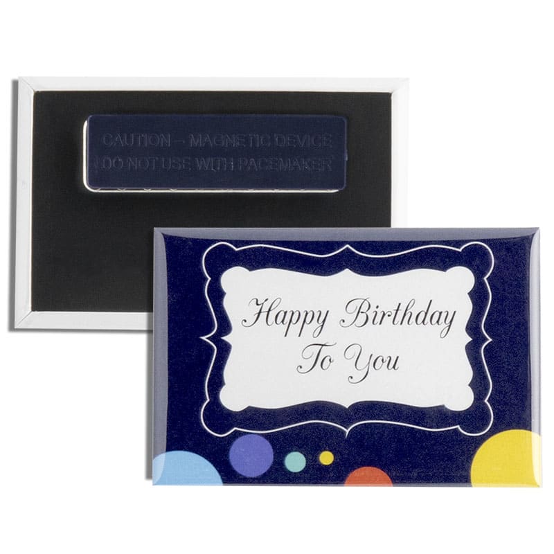 2 X 3 Inch Rectangle Wearable Clothing Magnet Buttons 2