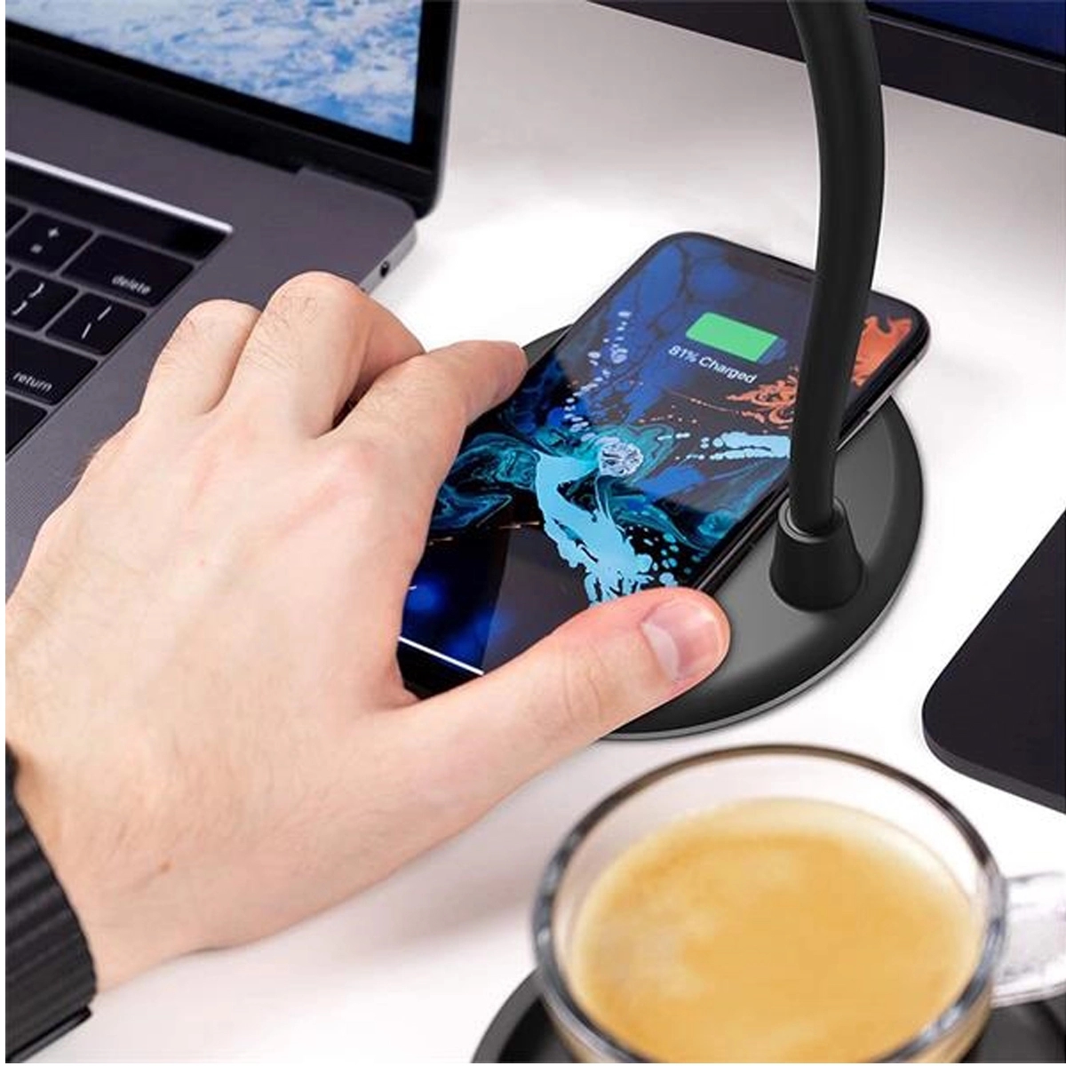 LED Desk Lamp Wth Wireless Charger And Speaker 5