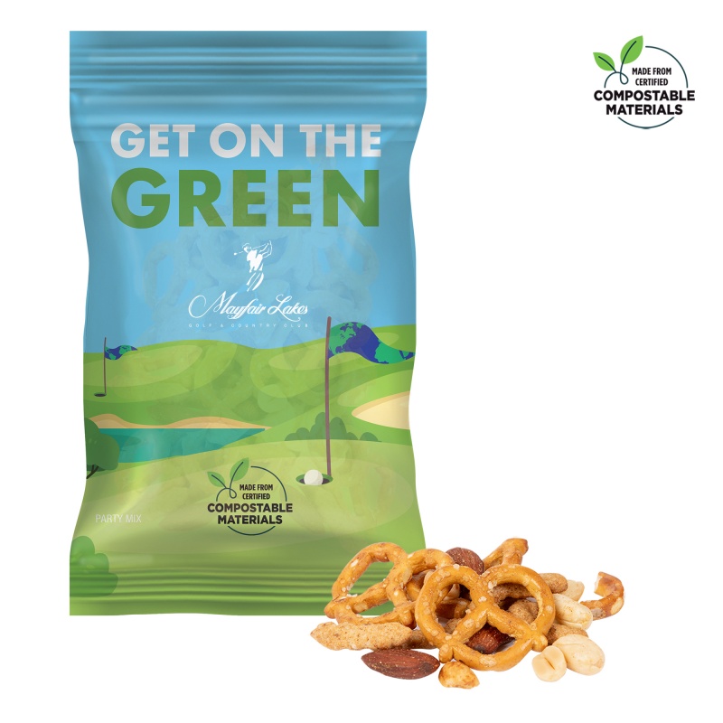 4oz. ECO-Digibag, Compostable & Full Color, Party Mix 1