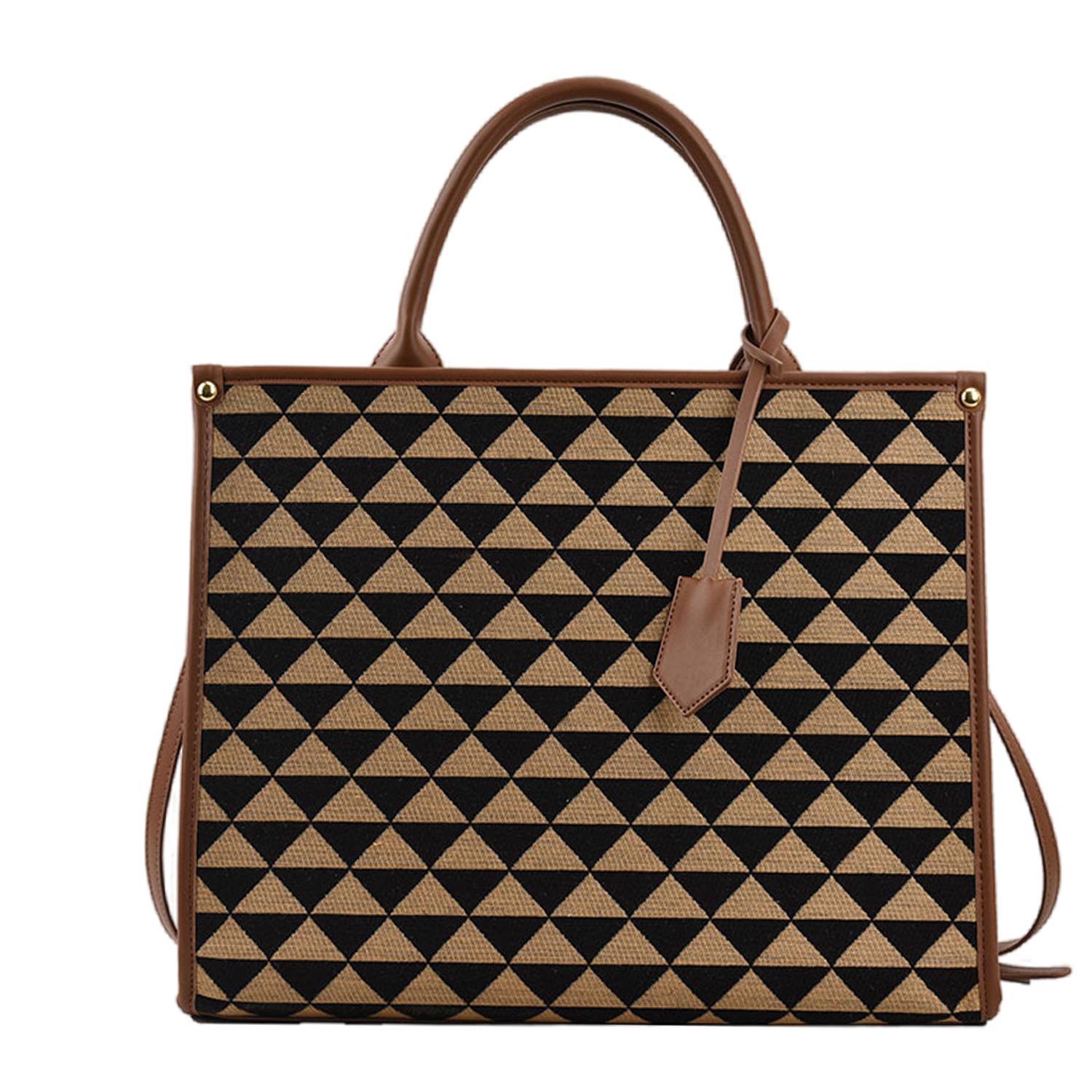 Canvas Crossbody Bag Lingerie Color Clash Tote for Women 3