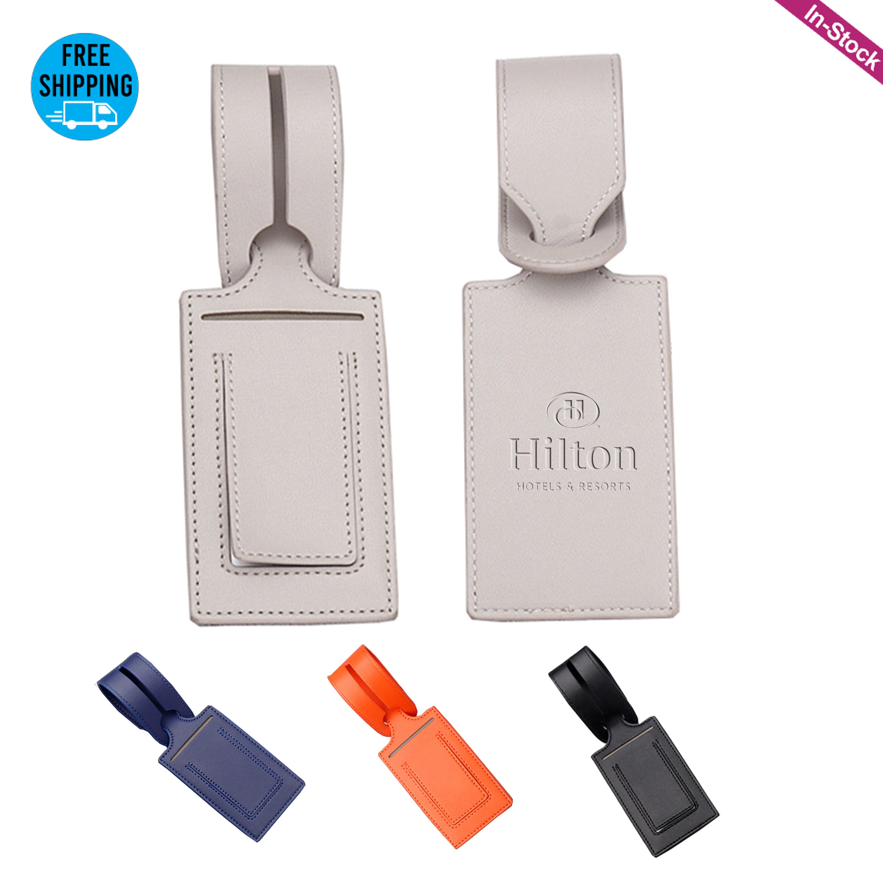 Premium Vegan Leather Luggage Tag for Suitcase 5