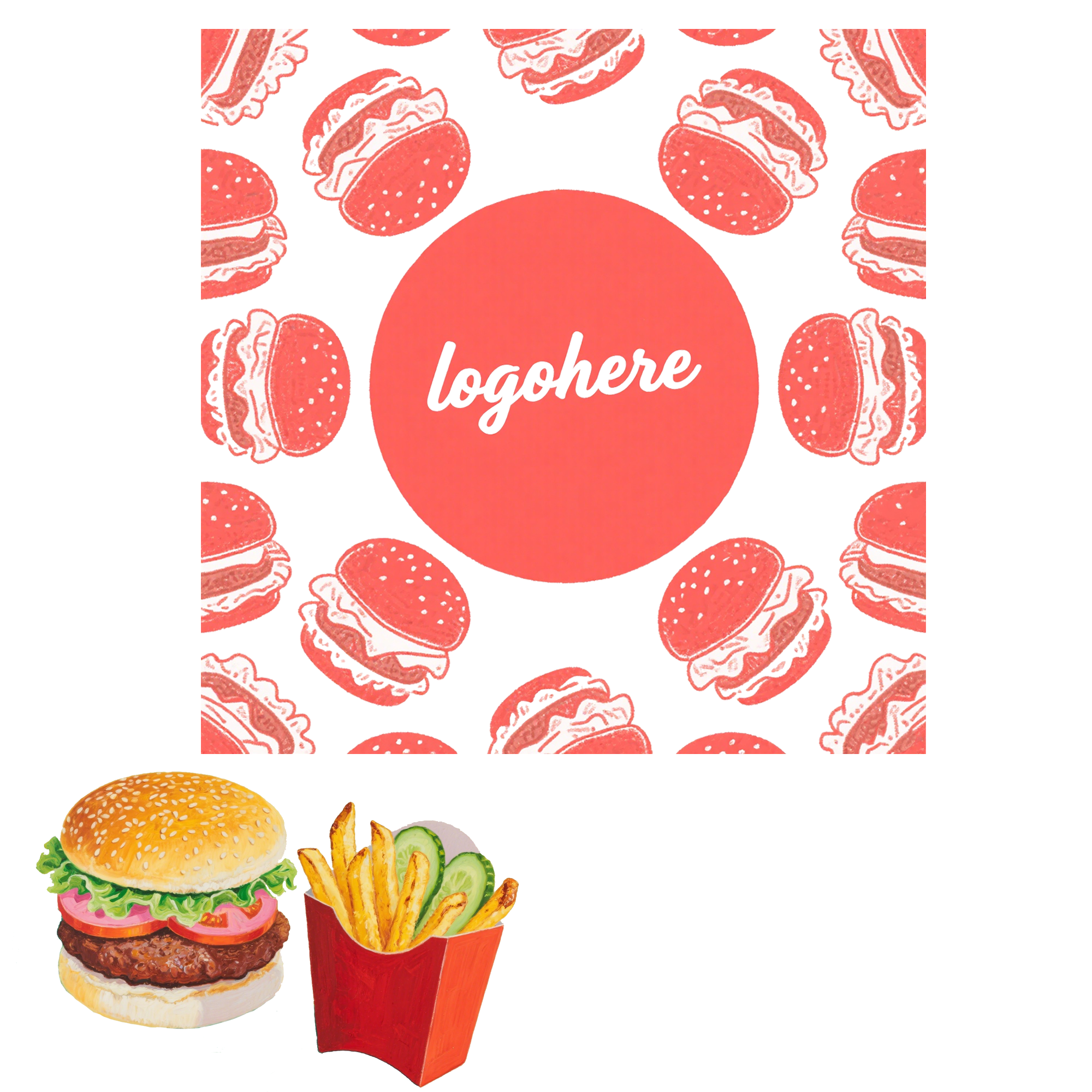 Greaseproof Food Wrapping Burger Paper for Catering 3