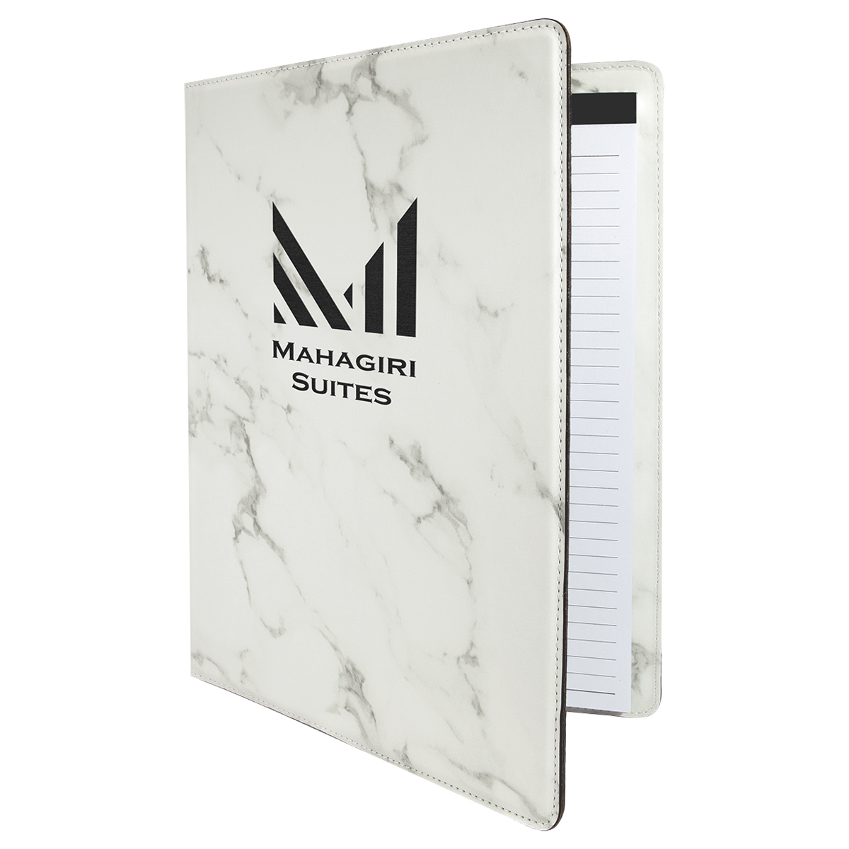 9 1/2" x 12" Leatherette Marble Portfolio 3