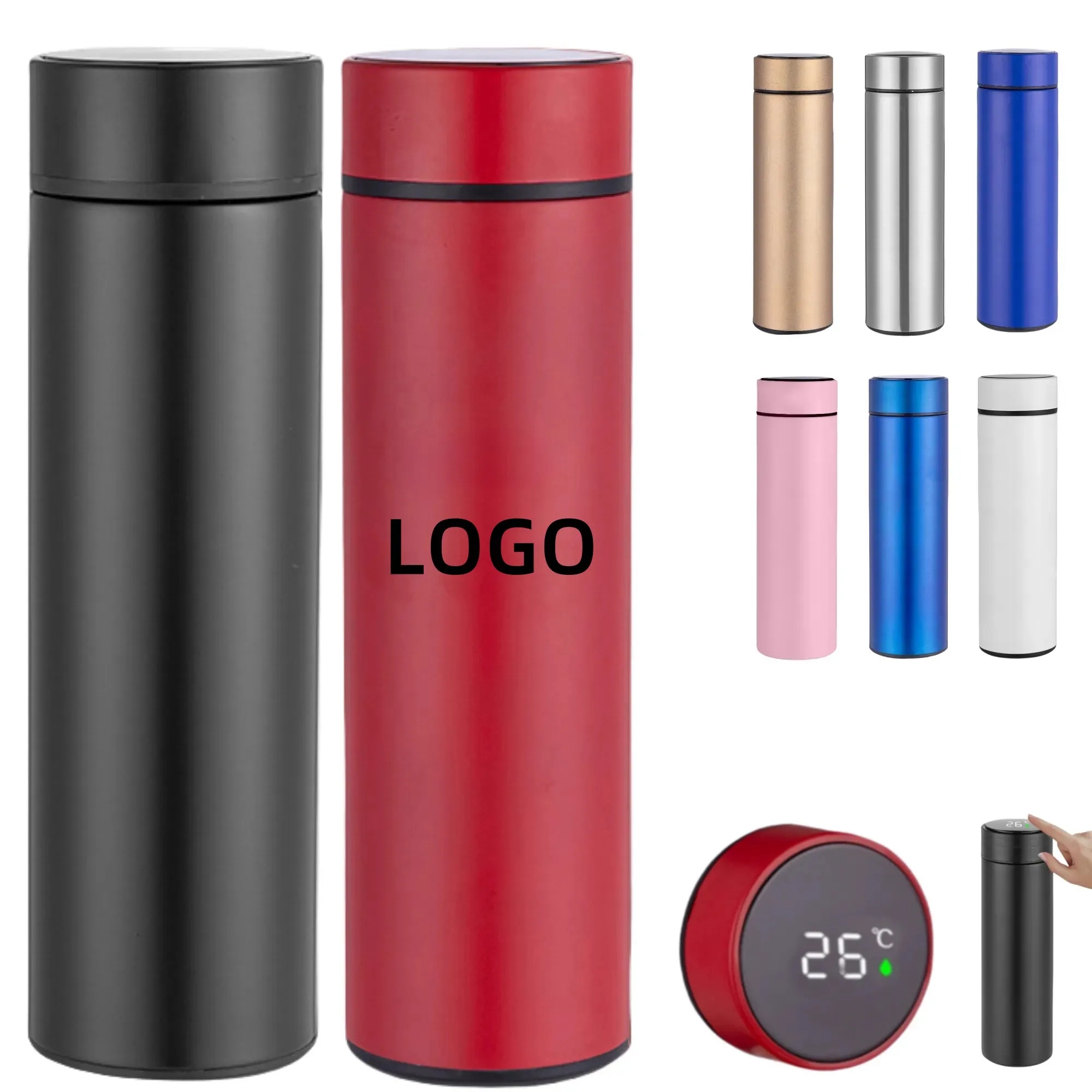 Stainless Steel Digital Temperature Display Water Bottle 3