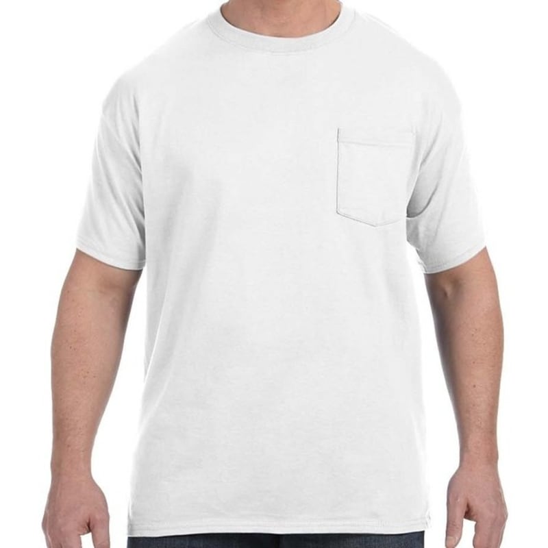 Hanes 6.1 Oz. Tagless® ComfortSoft® Pocket T-Shirt 8