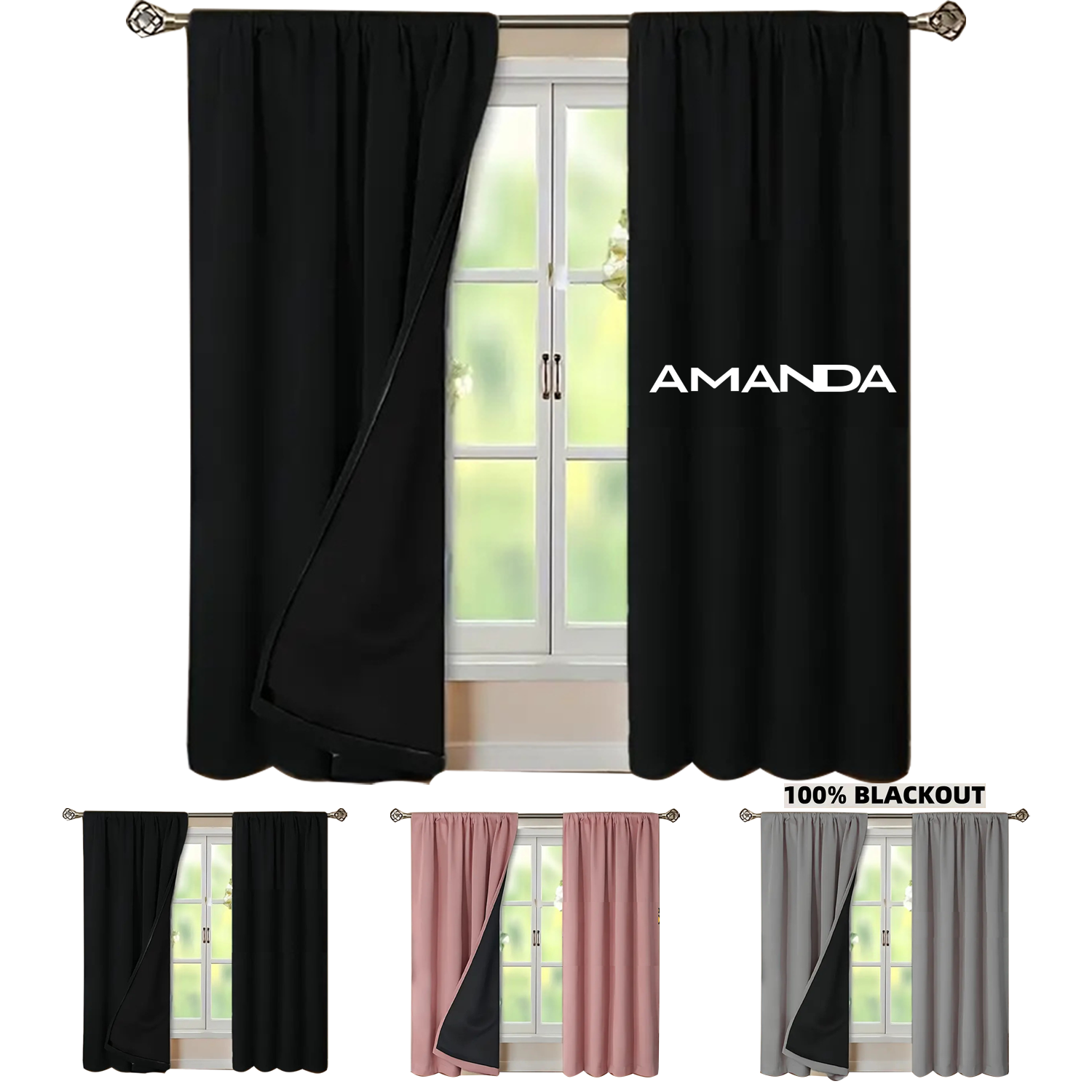 functional household office full Blackout Curtains