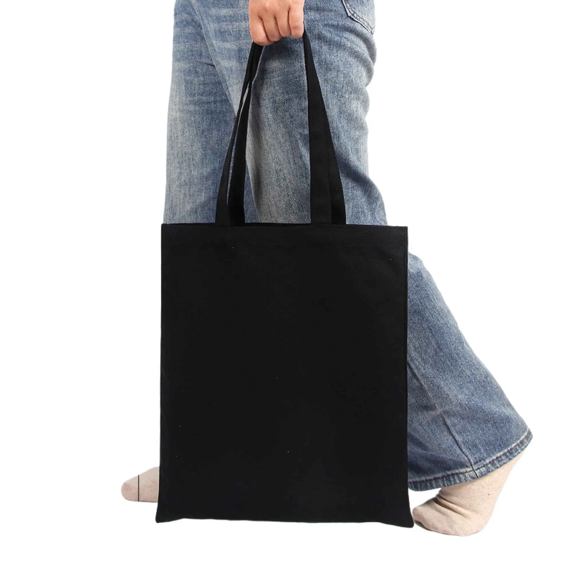 Pure Cotton Colored Hand-Held Canvas Bag 11