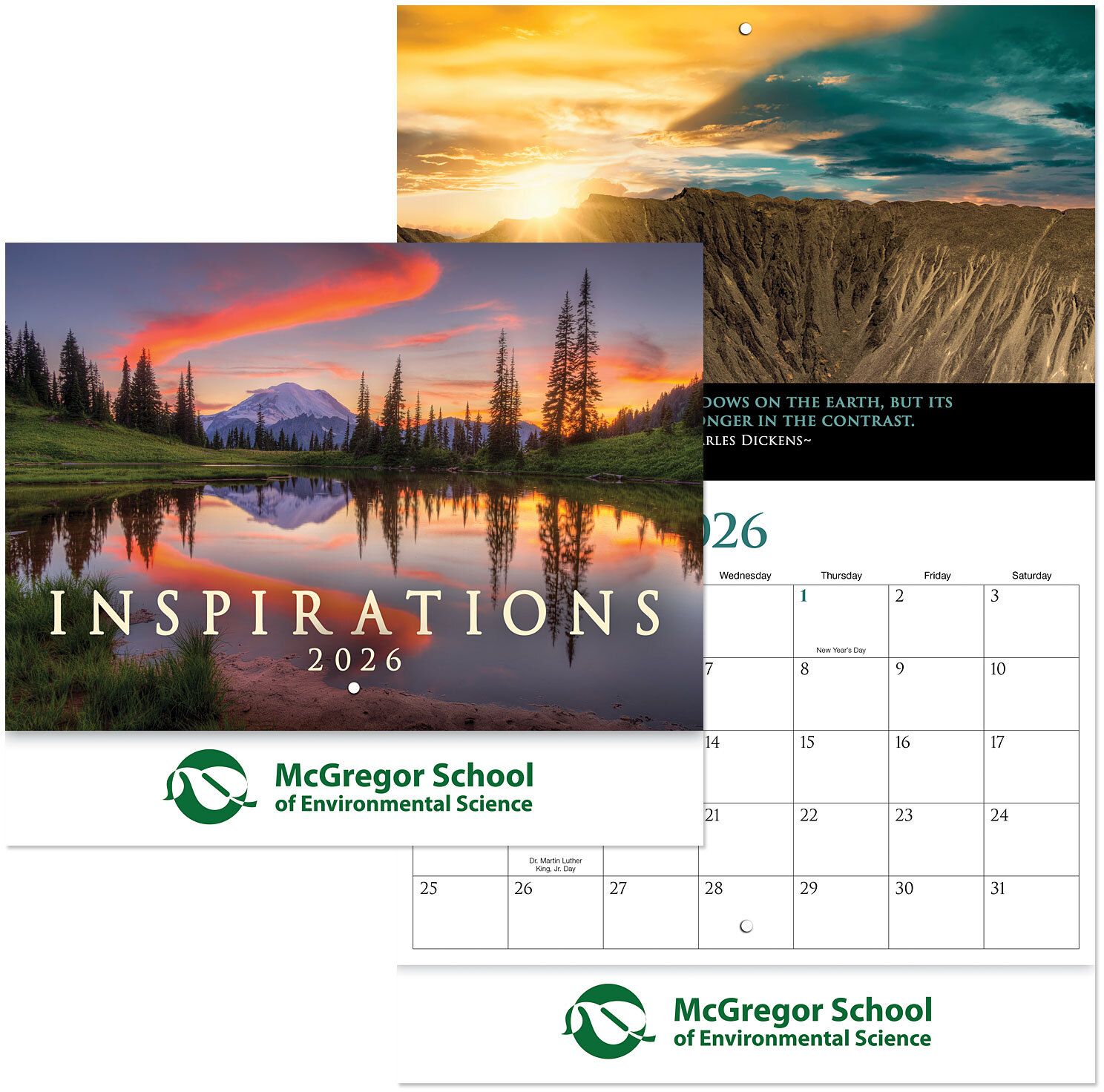 INSPIRATIONS STAPLED WALL CALENDAR 14