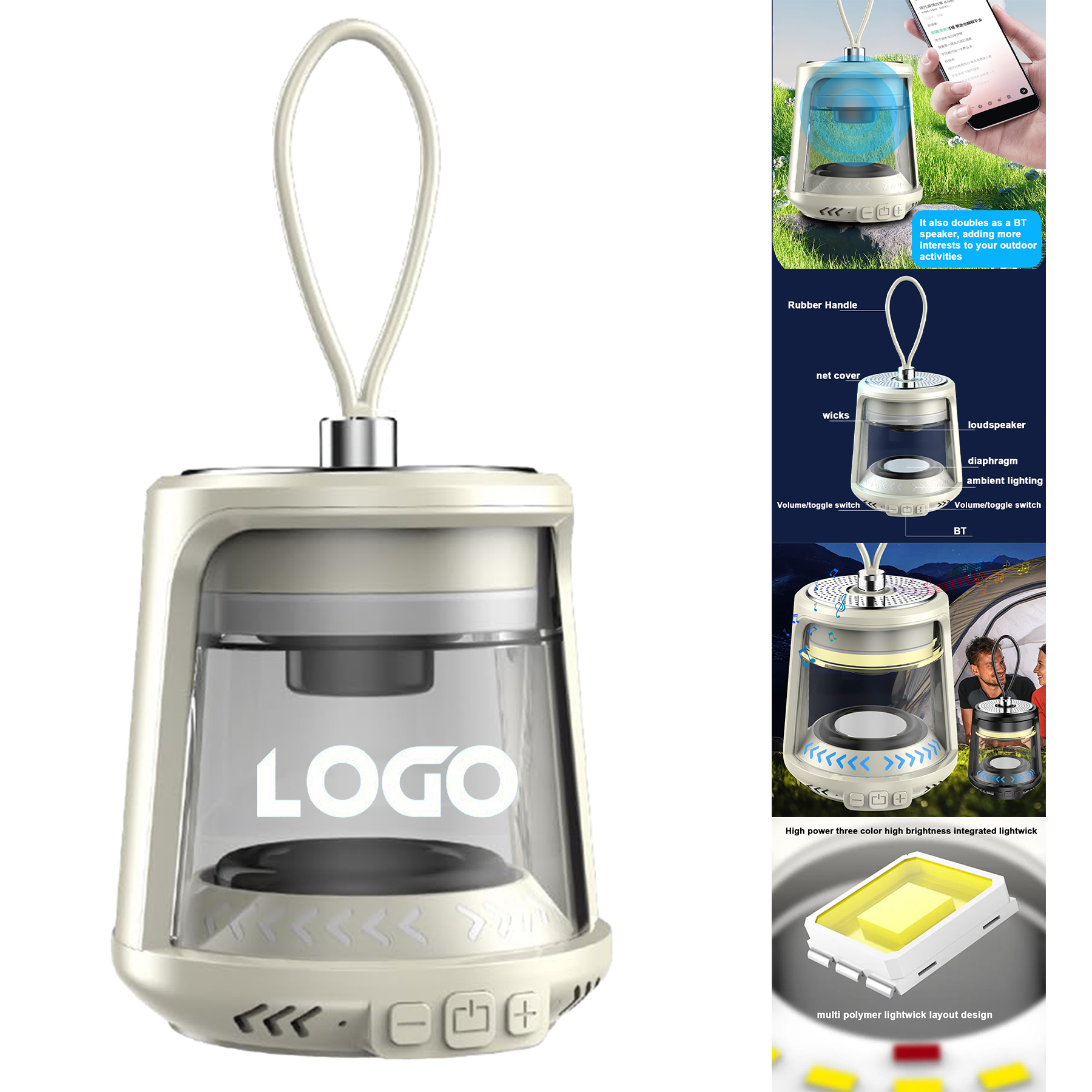 Speaker Multifunctional Camping Light
