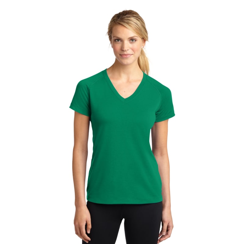 Sport-Tek Women's Ultimate Performance V-Neck. 29