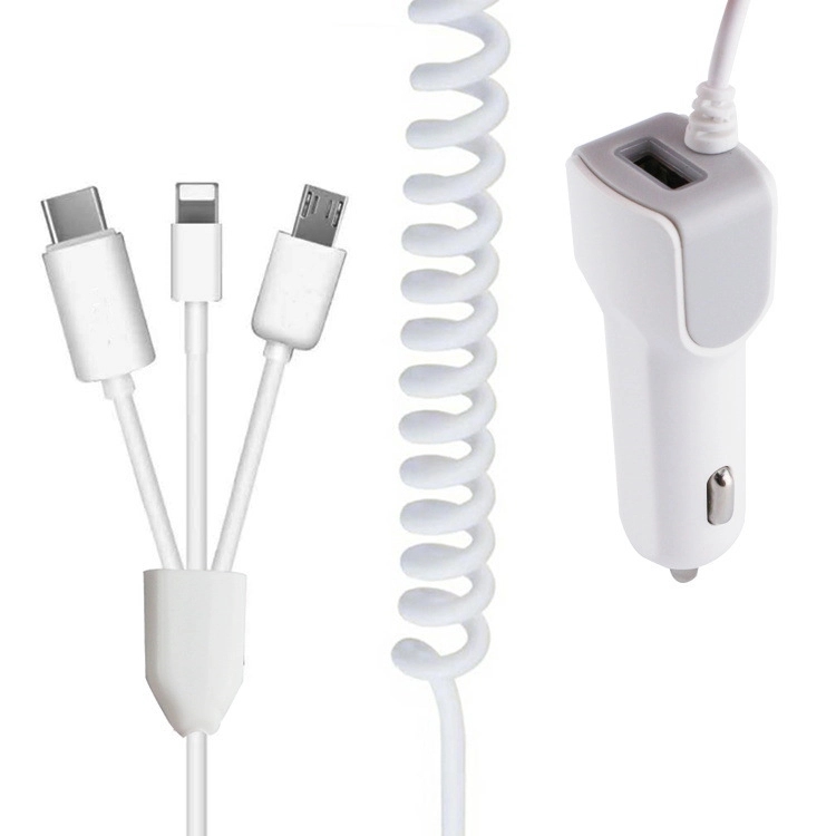 3In1 Car Charging Usb Cable For Phone 7