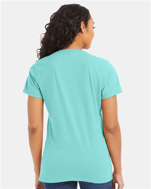 Women's Garment-Dyed V-Neck T-Shirt - GDH125 32