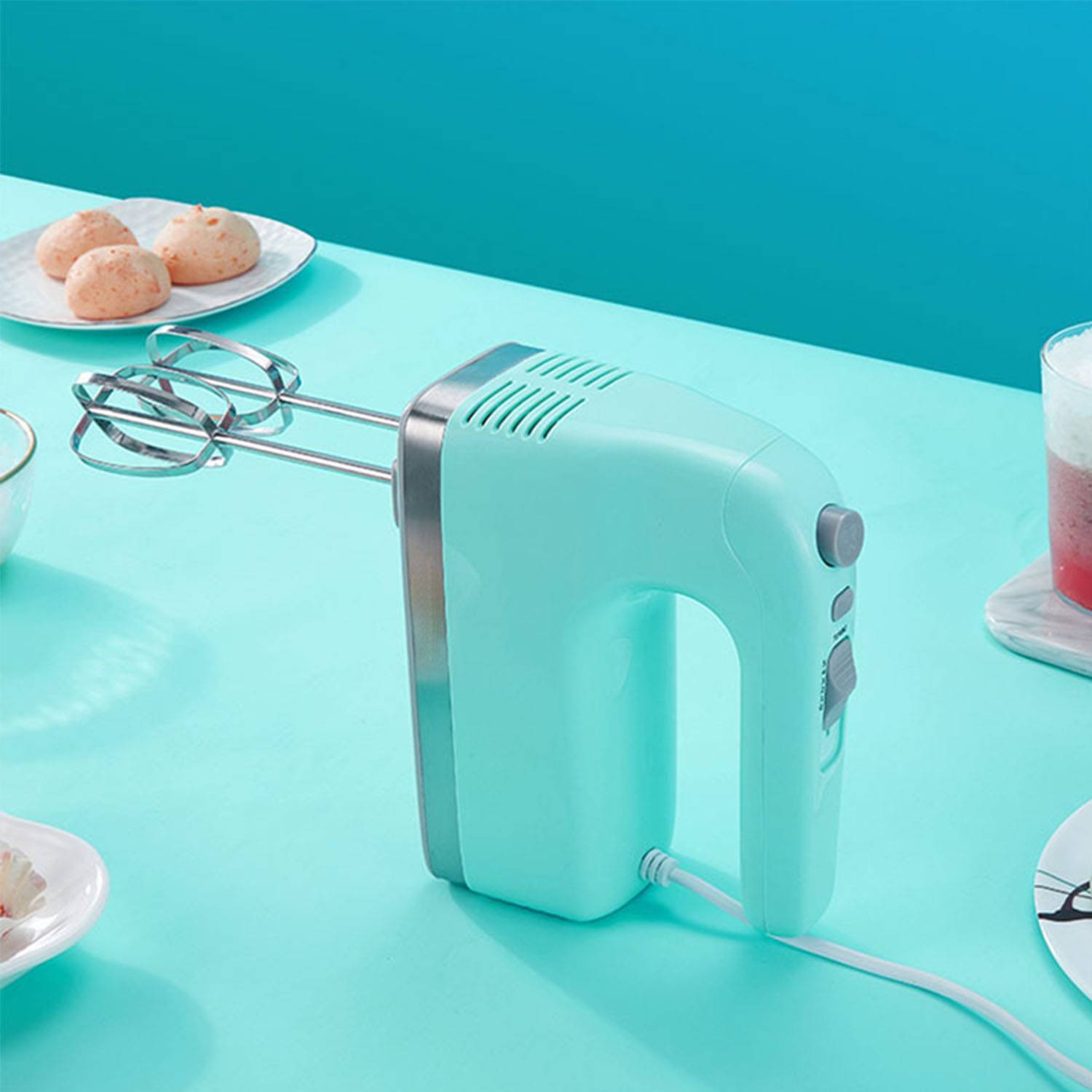 Household semi-automatic handheld electric egg beater 2