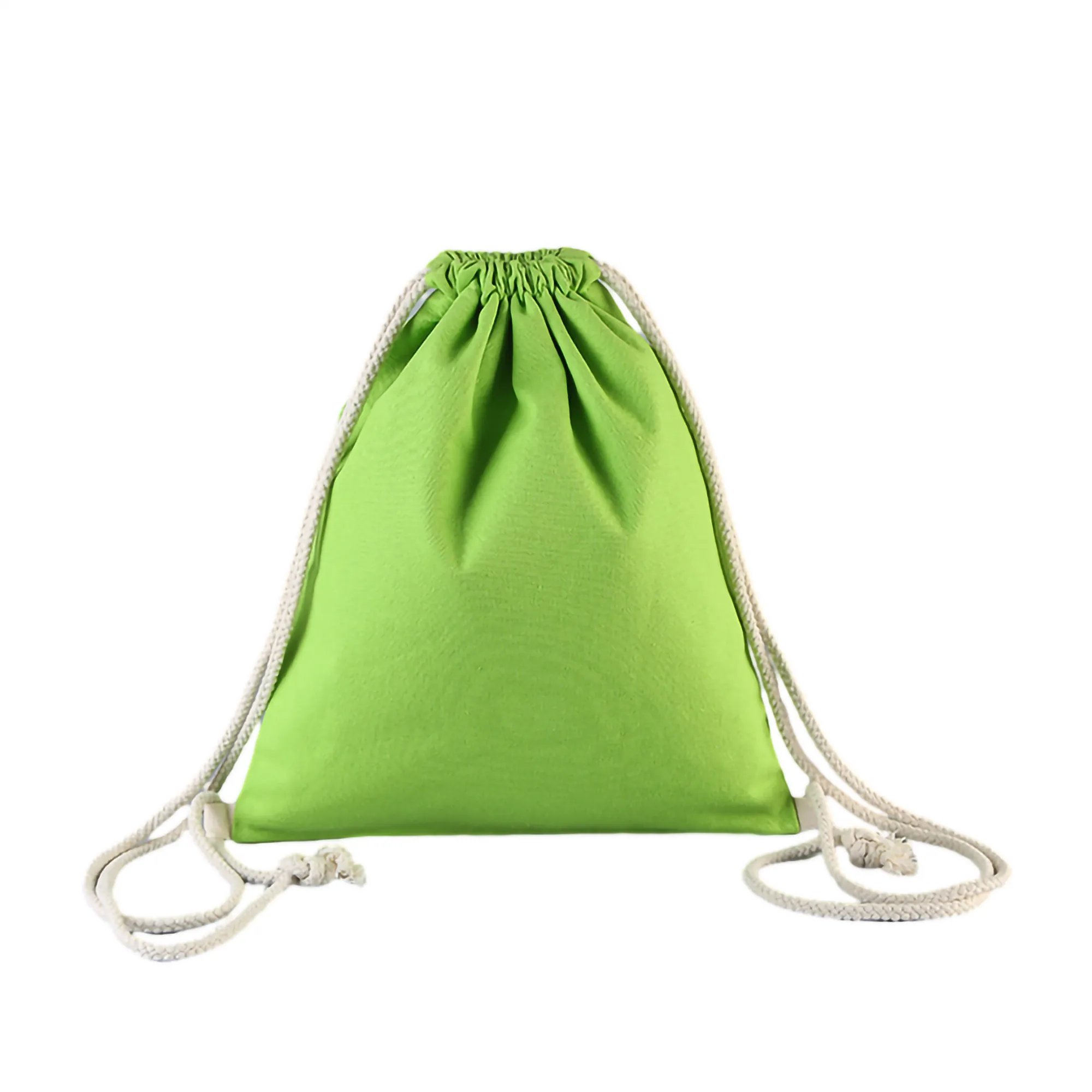 Canvas Drawstring Bag Bundle Pocket MOQ 100PCS 6