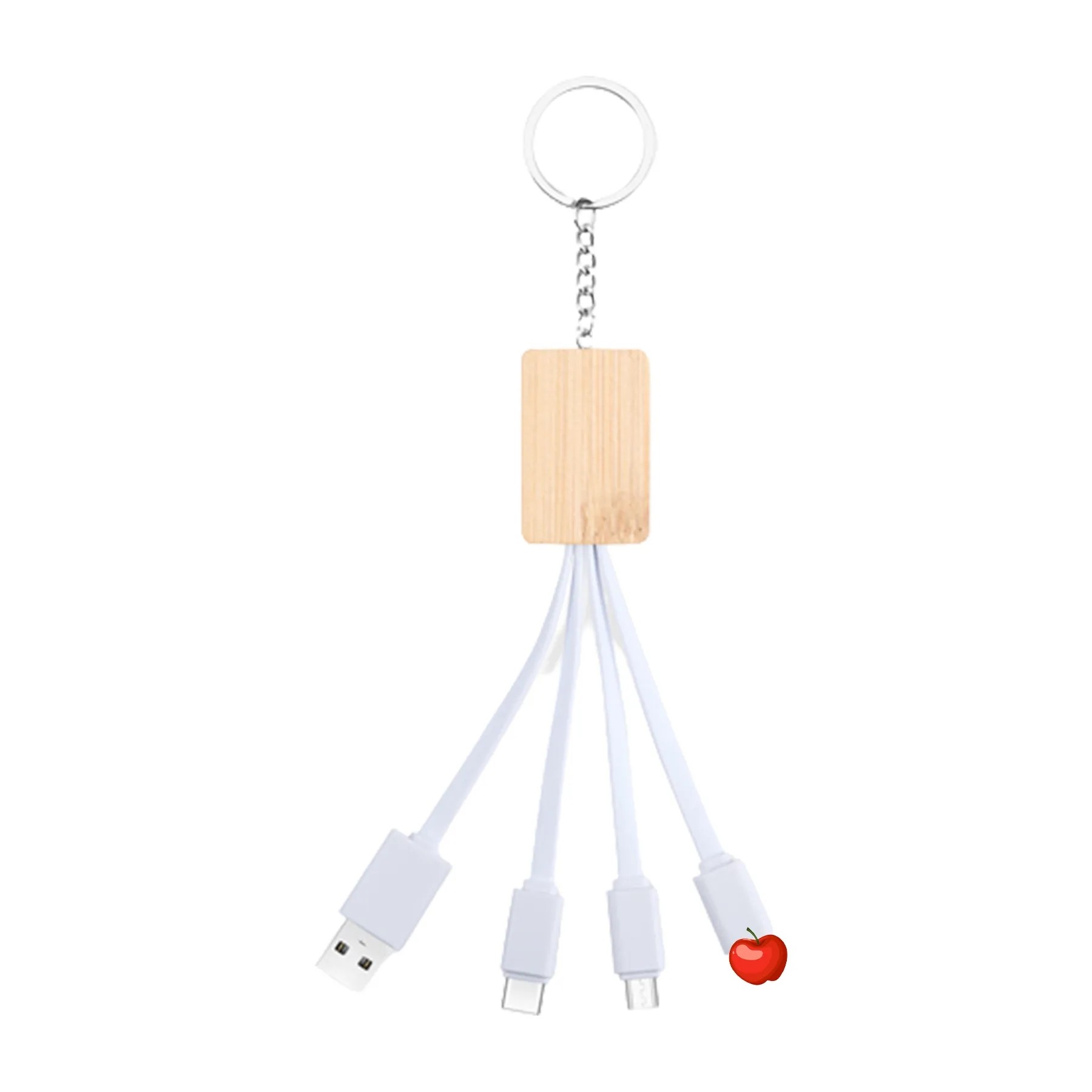 5.9 Inch 3 In 1 Charging Cable Keychain 2