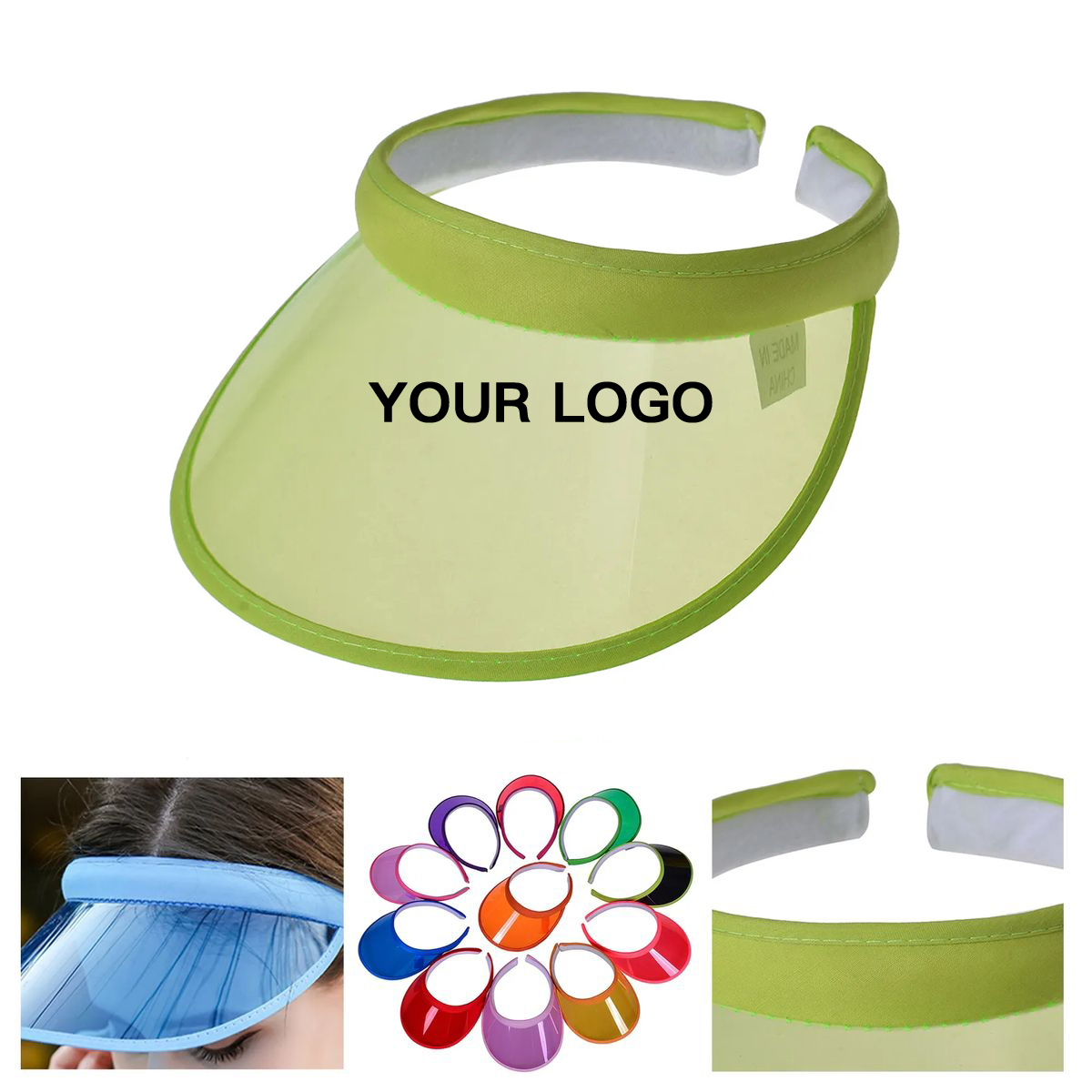 Breathable PVC Sun Visor For Summer Sports 10