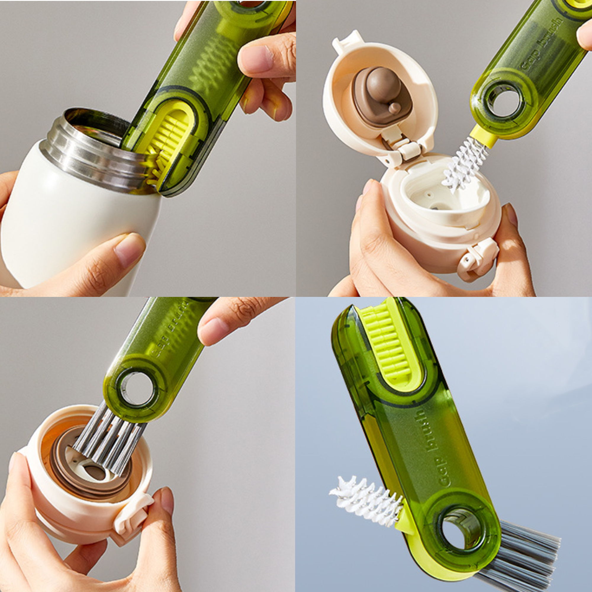 Multifunctional Cup Lid Cleaning Brush 3