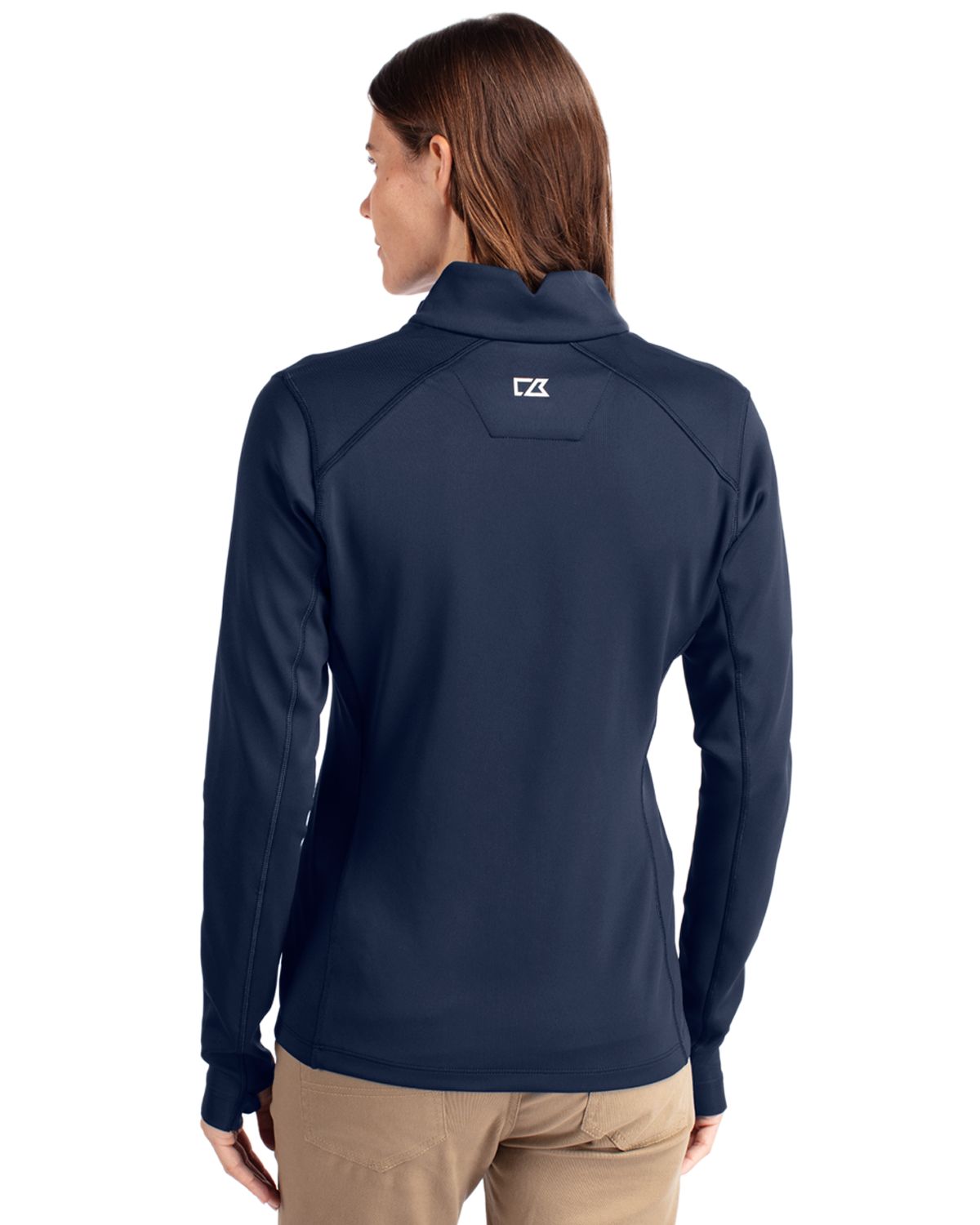 Cutter & Buck Traverse Recycled Smooth Stretch Womens Quarter Zip Pullover 68