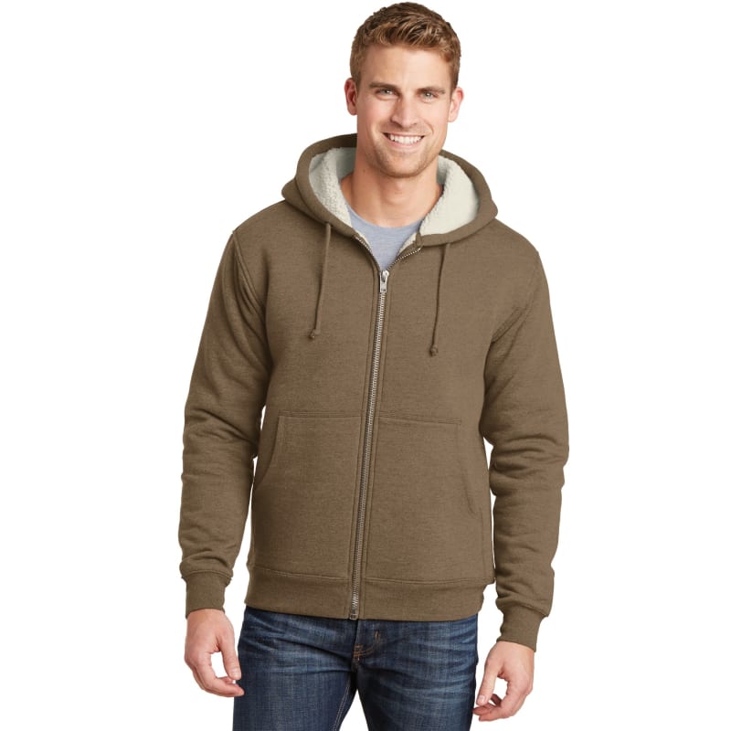 CornerStone Heavyweight Sherpa-Lined Hooded Fleece Jacket. 4