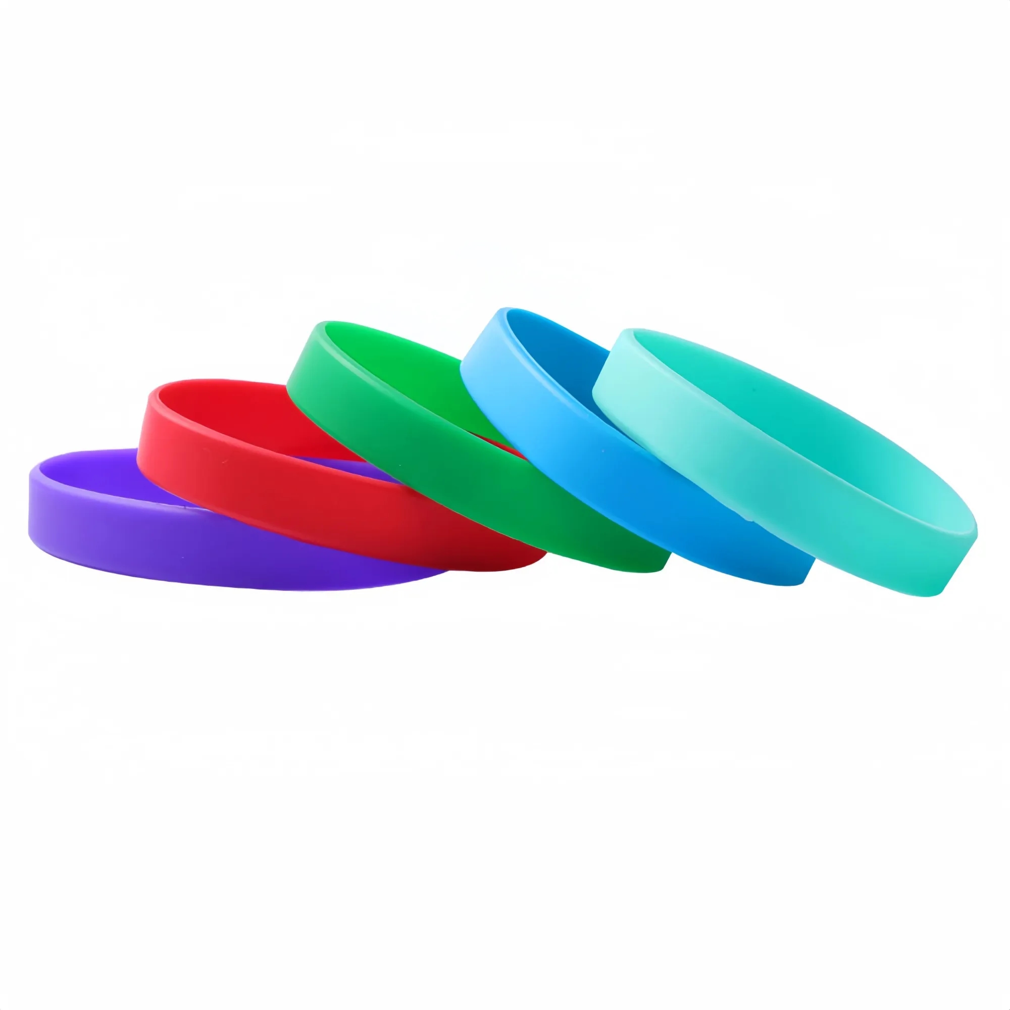 MOQ100 Solid Color Silicone Wristband 3