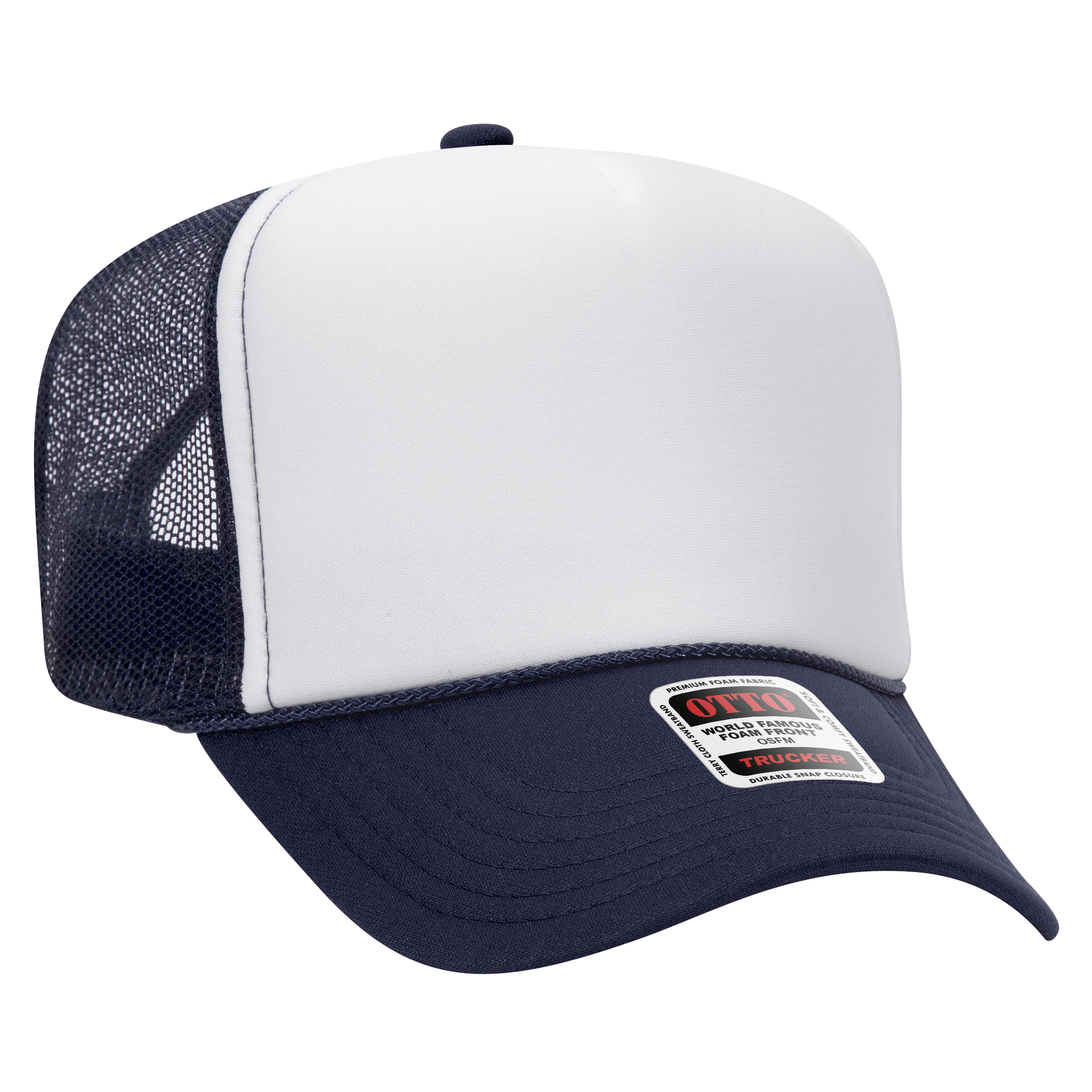 OTTO CAP® 5 Panel High Crown Mesh Back Trucker Hat 139