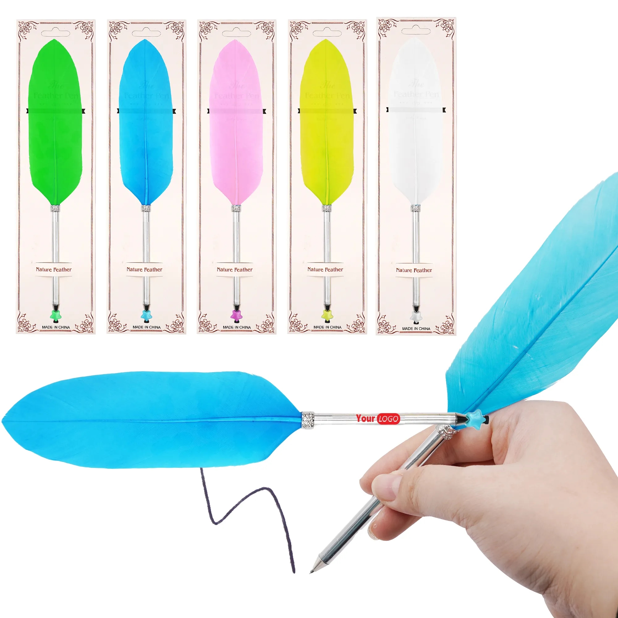 Creative Quill Pen Ballpoint Feather Christmas gift 1