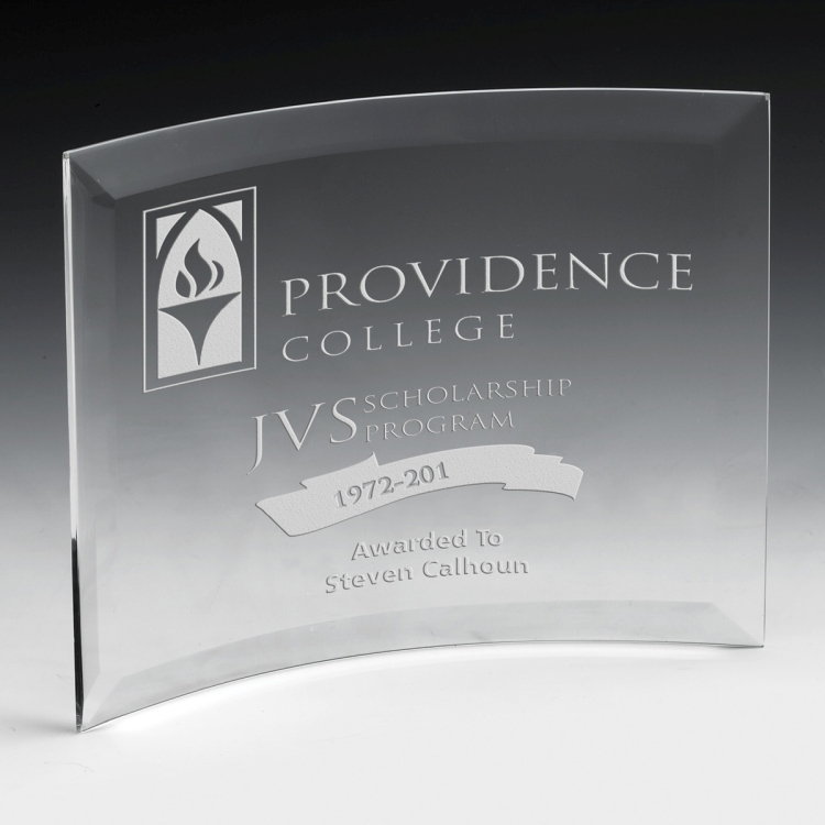 Curved Standing Award - 4" x 6" 3