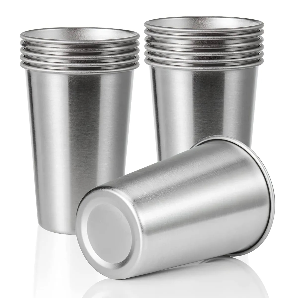 12oz Stainless Steel Cups Pint Tumblers 3