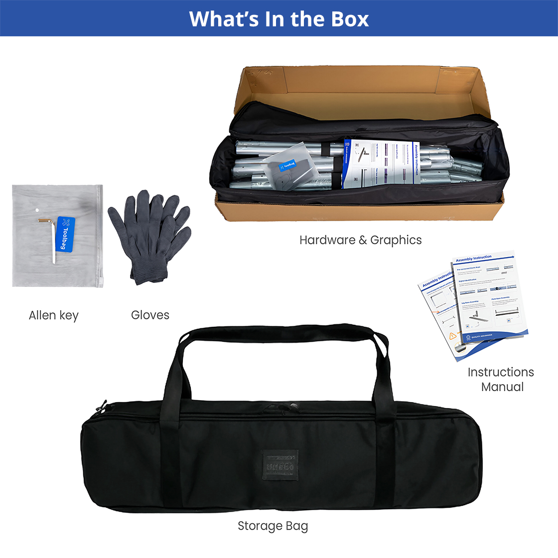 Skytube Tiered Circle Hanging Banners (10' x 5') Double Sided - Graphic & Hardware Combo 2