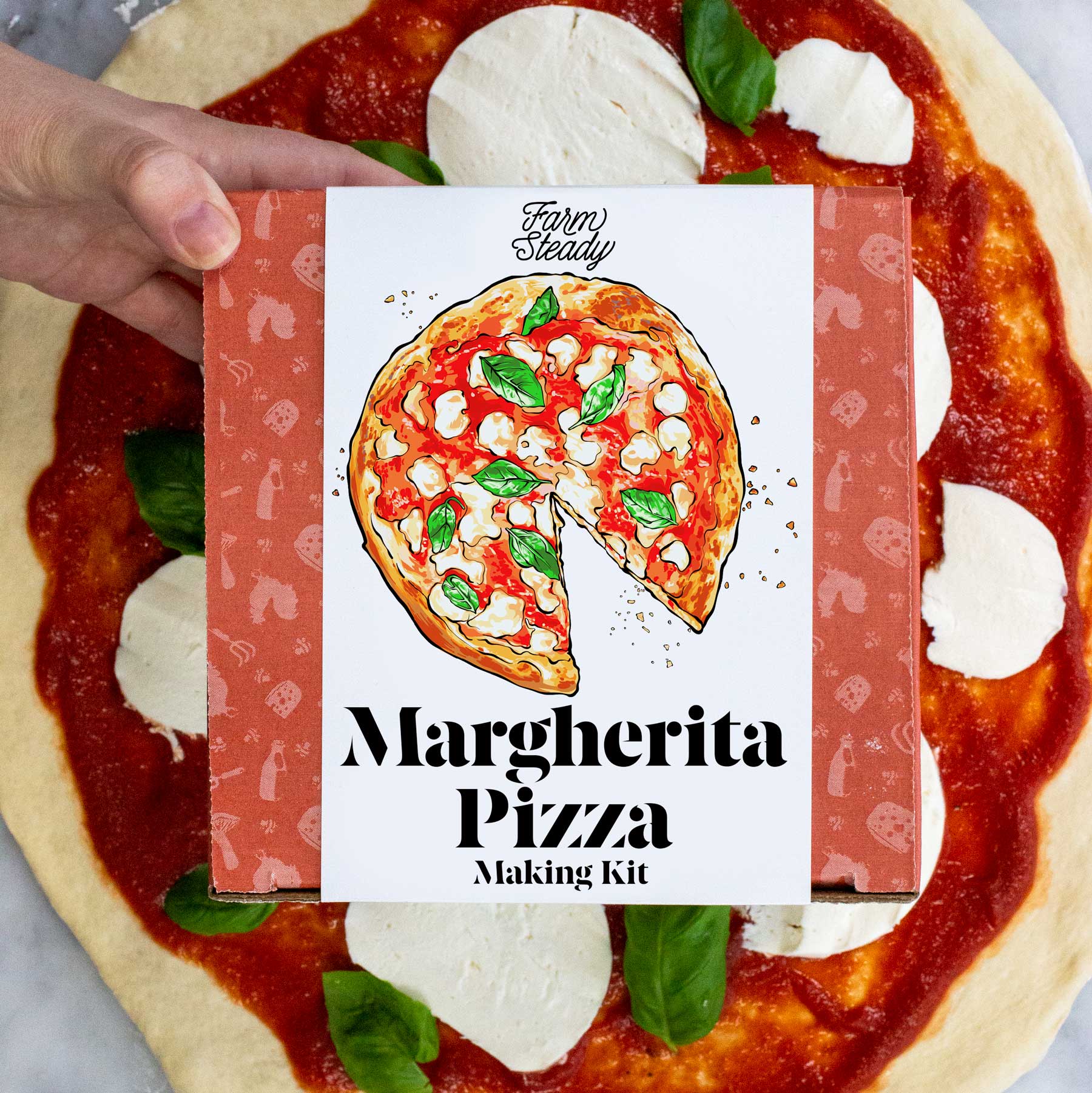 FarmSteady Margherita Pizza DIY & Board Gift Set 2
