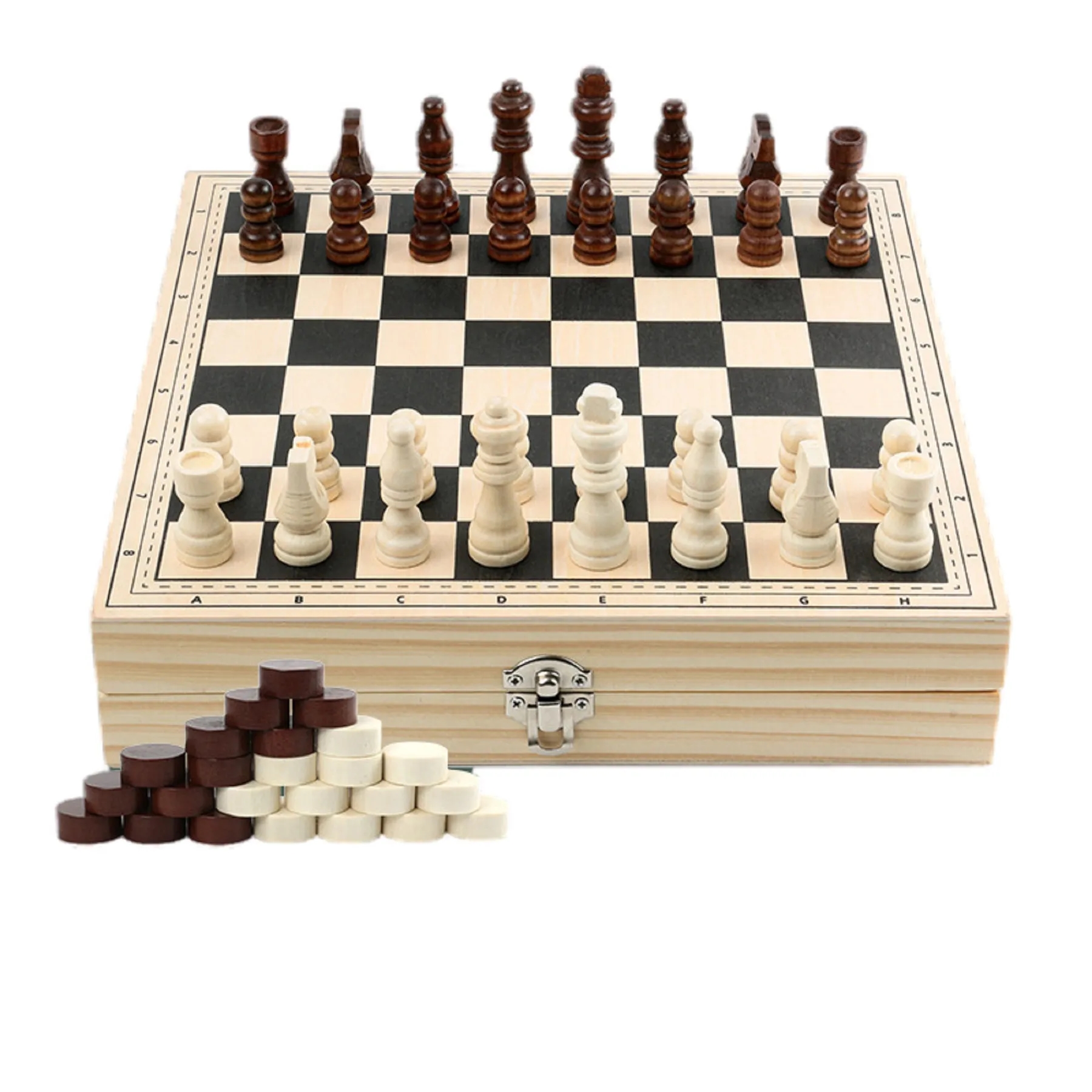 4 in 1 Wooden Game Board 5