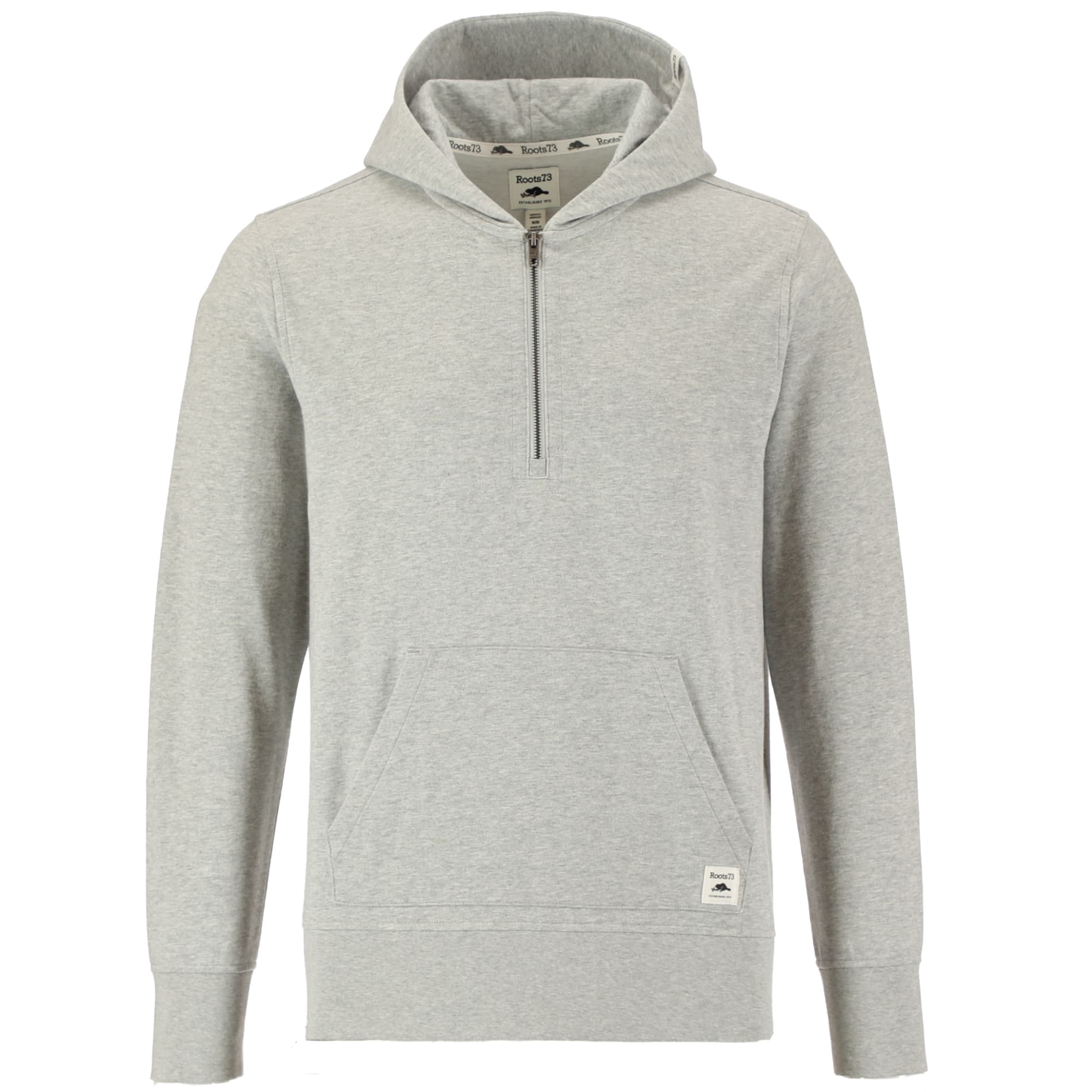 Roots73 CANMORE Eco Quarter Zip Hoody - Unisex, custom hoodie or sweatshirt with logo imprint 73