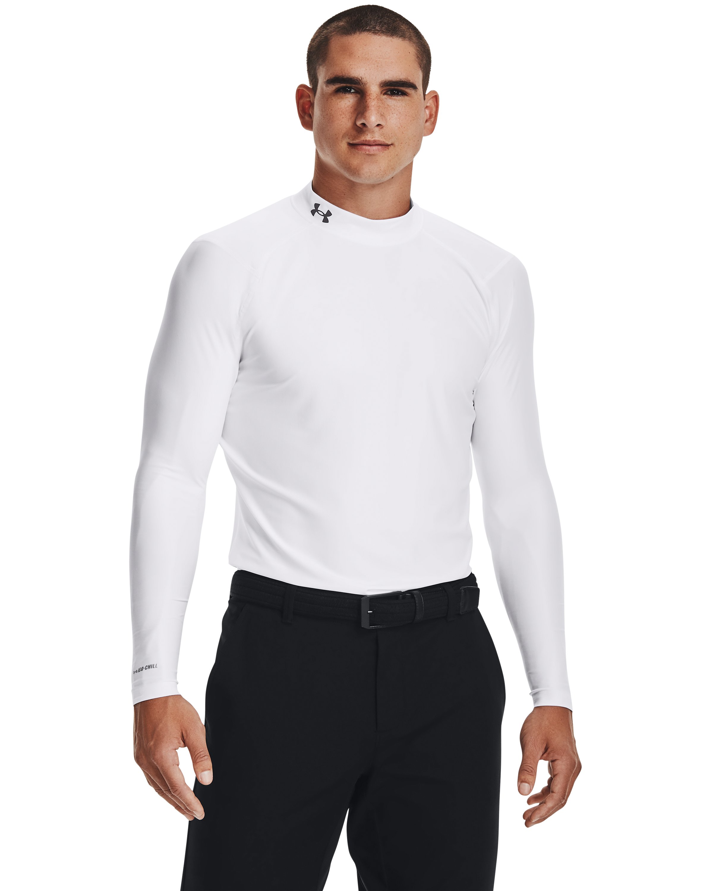 UA Iso-Chill Men's Long Sleeve Golf Mock 3