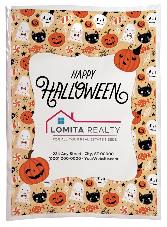 Halloween Scatter Design 3 Plastic Bag (13" x 18")