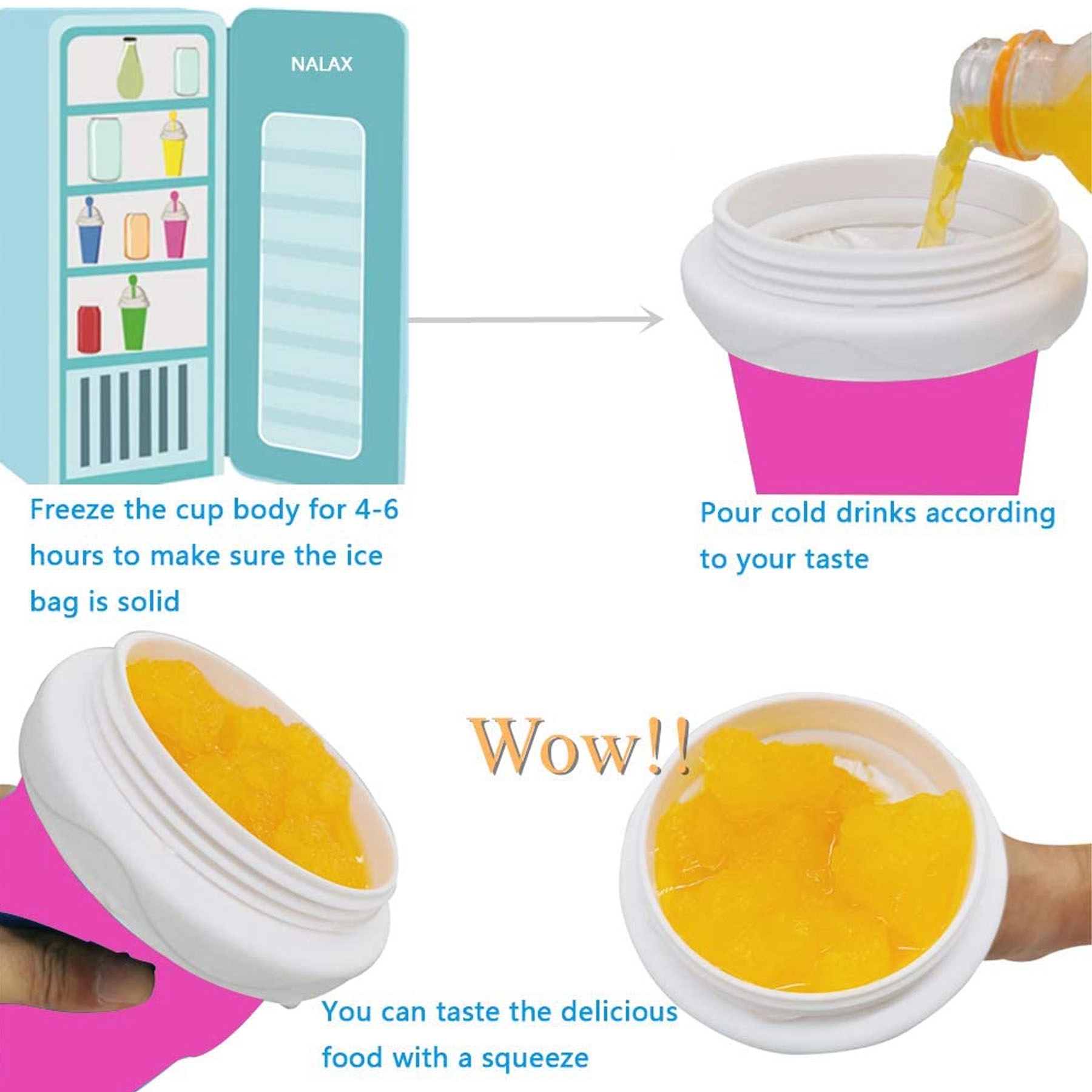 350ML Quick Cooling Magic Frozen Slushy Maker Cup 4