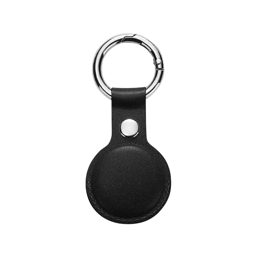 Economical PU Leather AirTag Holder with Key Ring 12