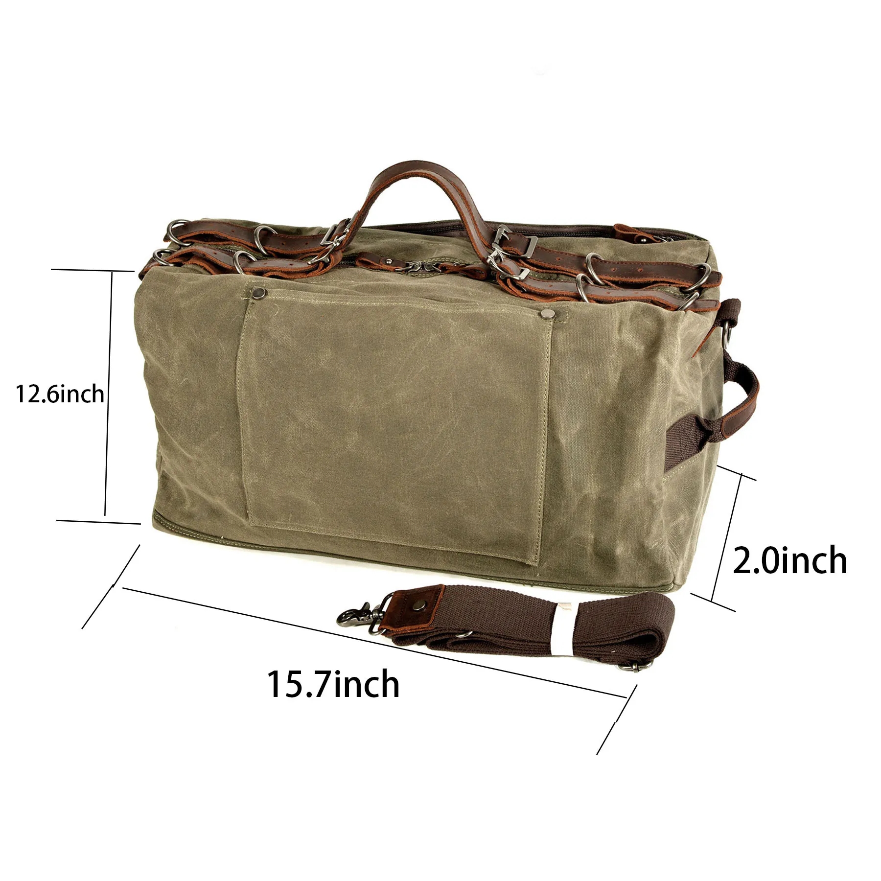 Canvas waterproof duffel bag 5