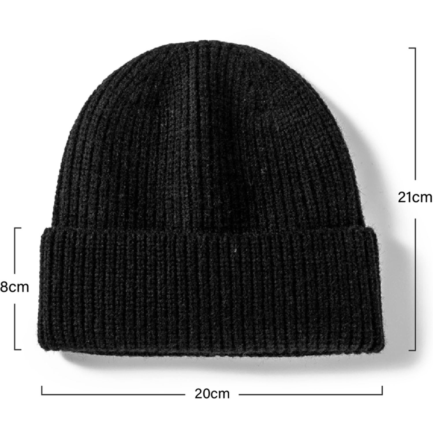 Unisex Cuffed knitted beanie with Custom logo 2